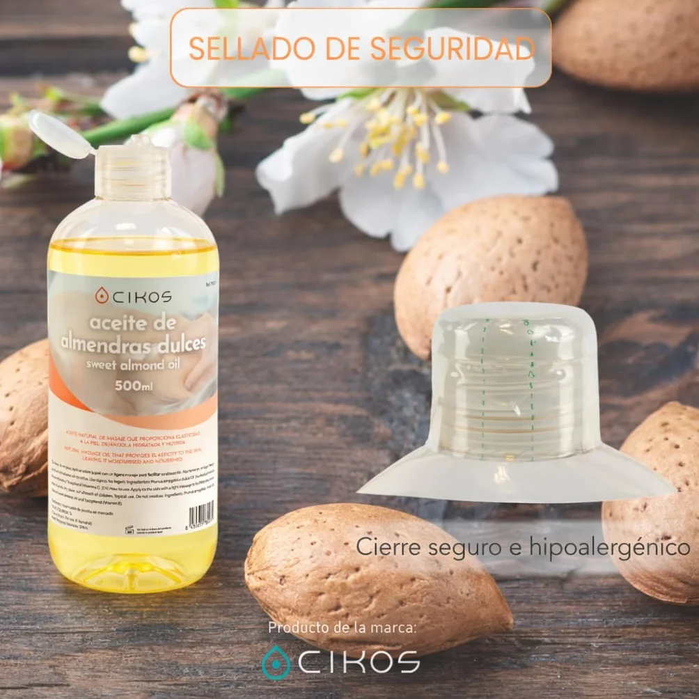 CIKOS Aceite de Masaje Profesional con Almendras Dulces y Vitamina E 500 ml