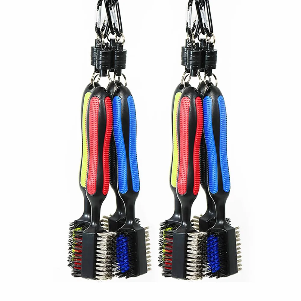 BEALIFE Cepillo de Limpieza de Palos de Golf, Herramienta de Mantenimiento de Manchas de Eje de Golf Reutilizable portátil Antideslizante con Punta de Ranura para Deportes al Aire Libre, Genial