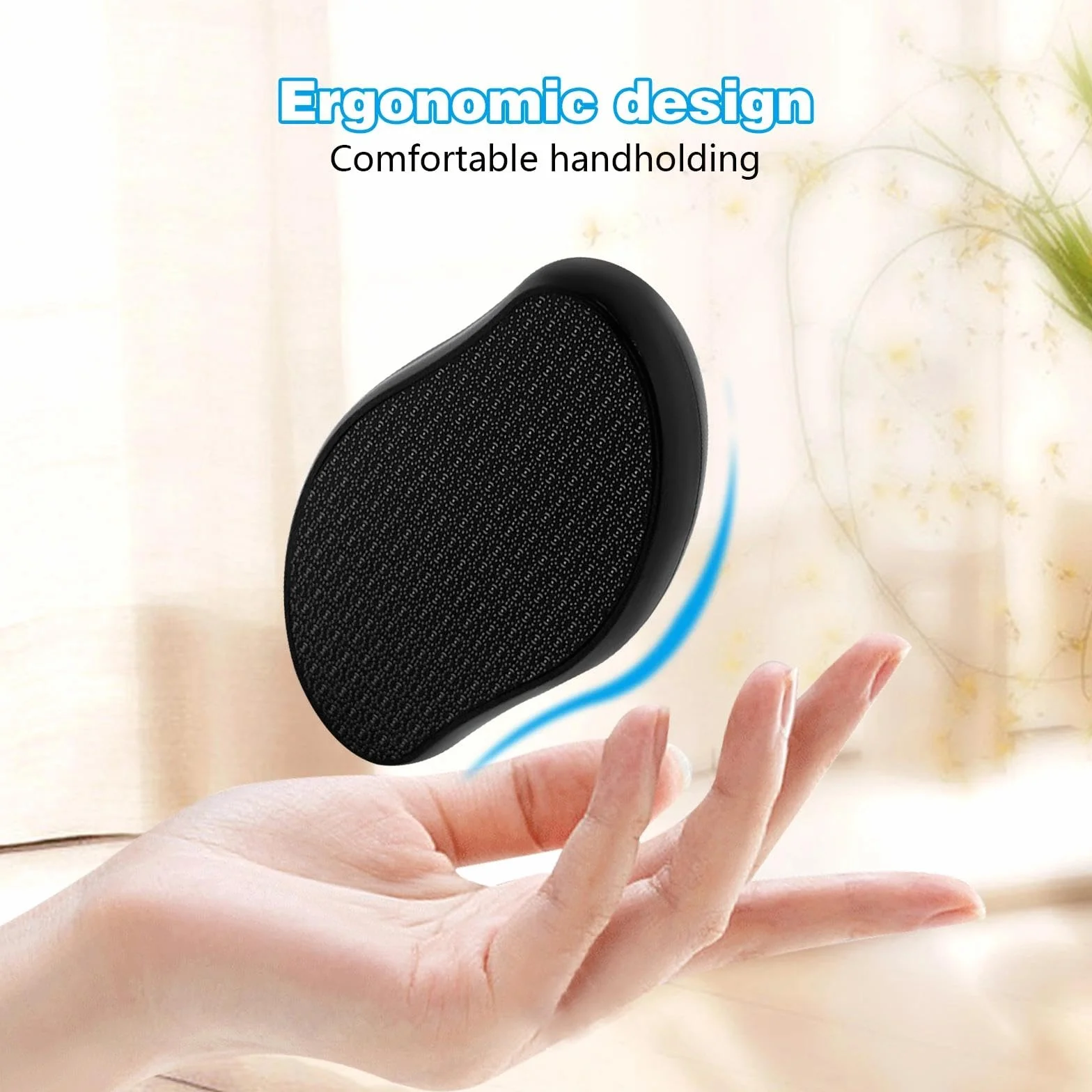 Lima Pies Durezas Nano Glass Eliminador de Callos Profesional Exfoliante Pies Tecnología Nano (Negro)
