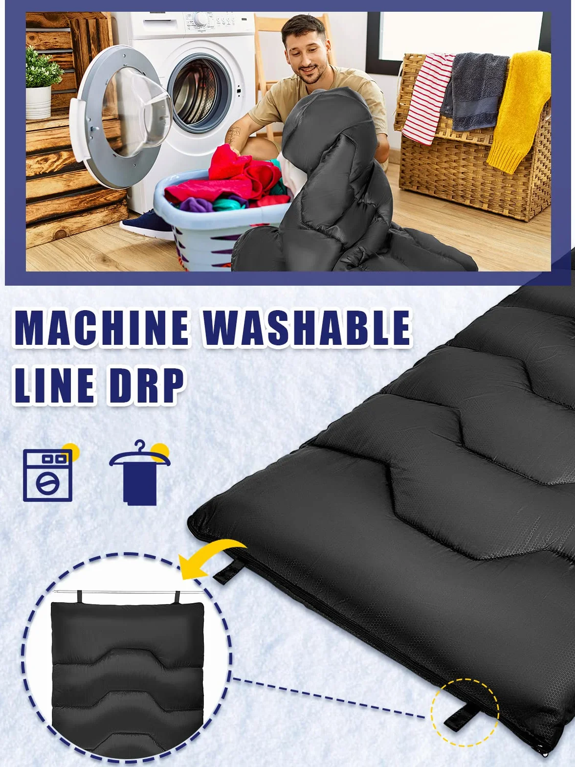 Forceatt Saco de Dormir para Adultos (210x80CM) -7~20°C Saco de Dormir Compacto 4 Estaciones, Saco de Dormir Invierno a Prueba de Agua y Desgarros,Lgrande para Camping y Senderismo.