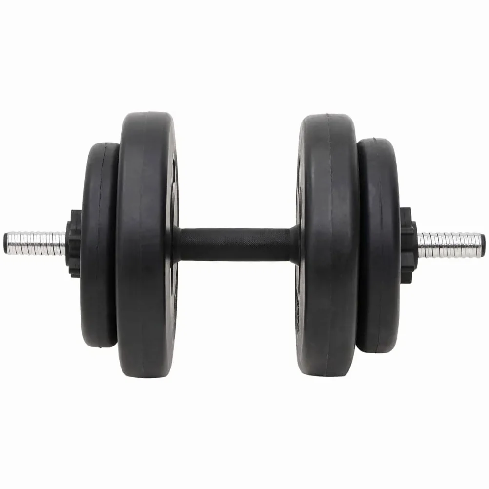 vidaXL Juego de barras y mancuernas con discos 60 kg