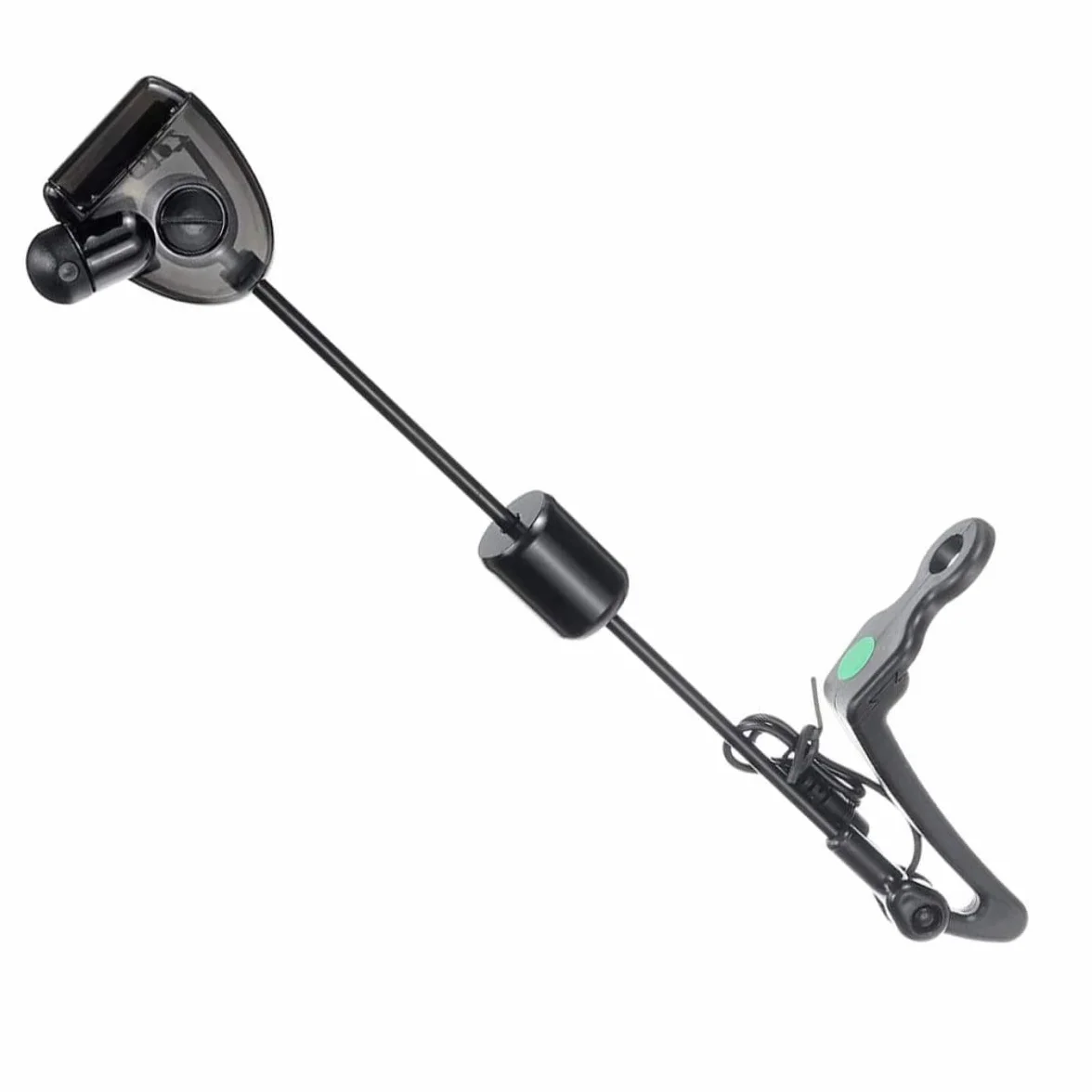 NIDONE Alarma de mordedura indicadora iluminada de Pesca, Alarma de Pesca LED Indicador Iluminado Herramientas de Pesca de Carpas Accesorio en Estuche con Cremallera Negro 4pcs