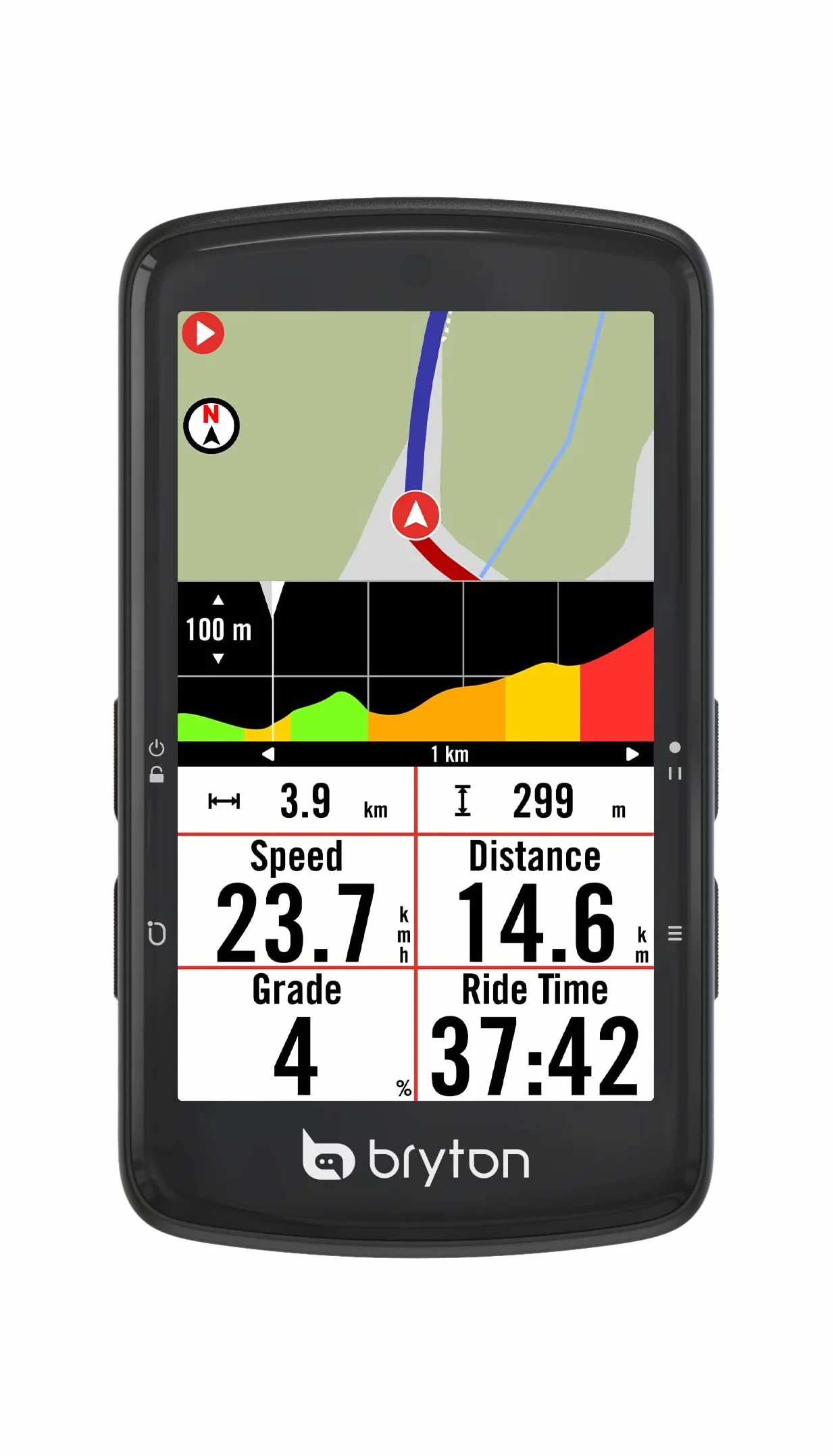 Bryton Rider S810 Pack Total 3 Sensores (Velocidad, Cadencia, Pulso) | Ciclocomputador GPS Táctil Color 3.5" | Batería 50h | Mapas Europa y Voz | Kit Ant+/BLE, Radar y E-Bike
