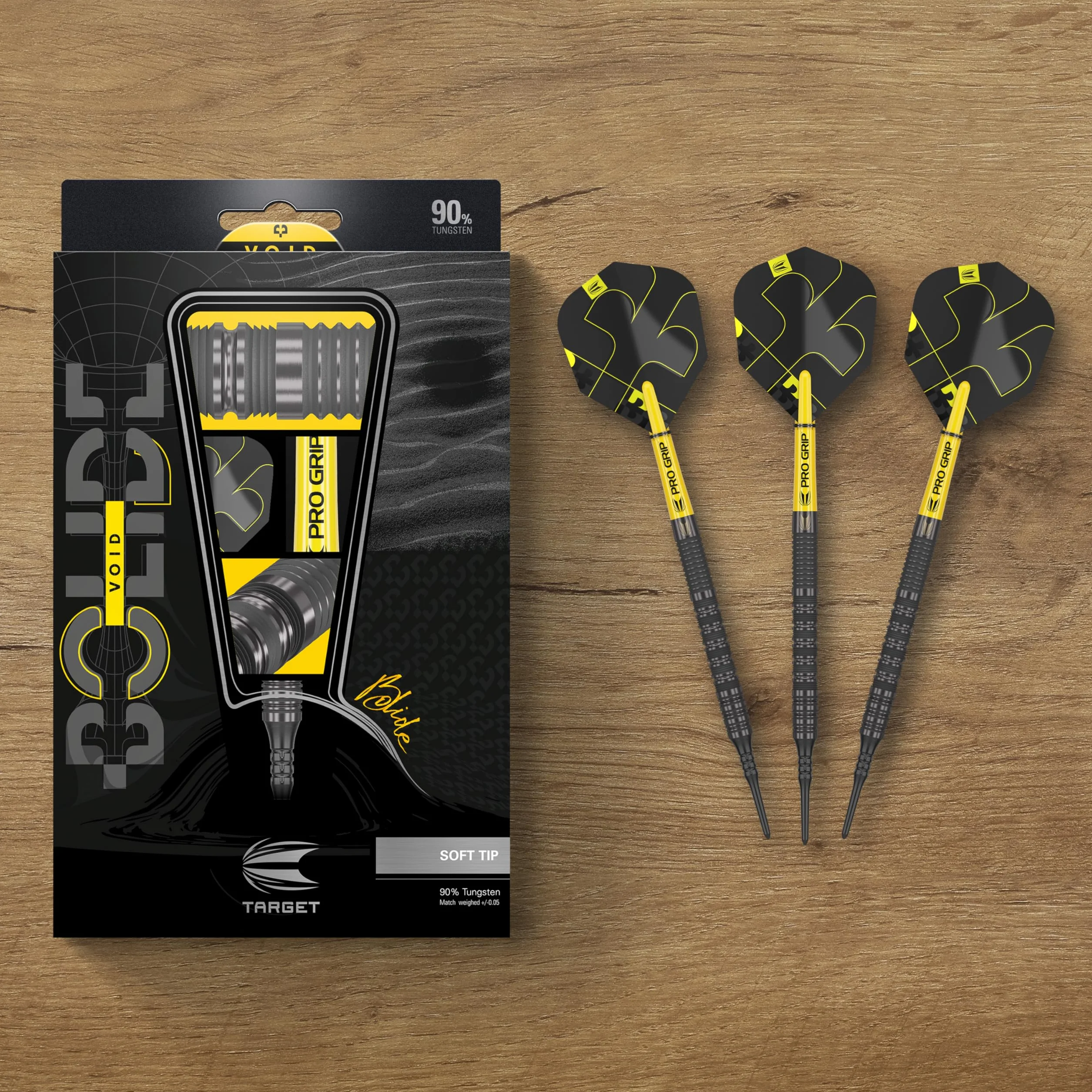 Target Darts Bolide Void 10 90% Juego de Dardos de Punta Blanda de tungsteno