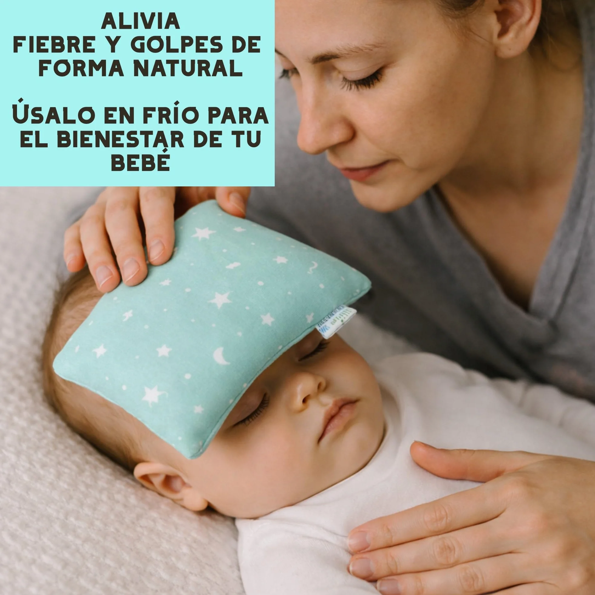 Saco Térmico de Semillas para Bebé 20x10 cm Funda Lavable Saquito Anticolicos Microondas Bolsa Térmica Semillas Trigo Lavanda Recién Nacido Alivio Cólicos