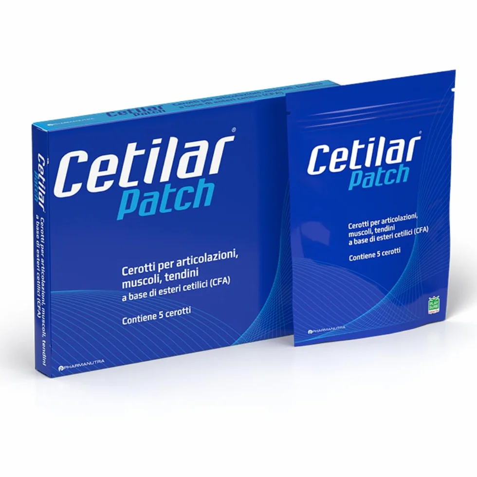 Pharmanutra Cetilar Patch 5 unidades, ésteres cetílicos para articulaciones, músculos y tendones