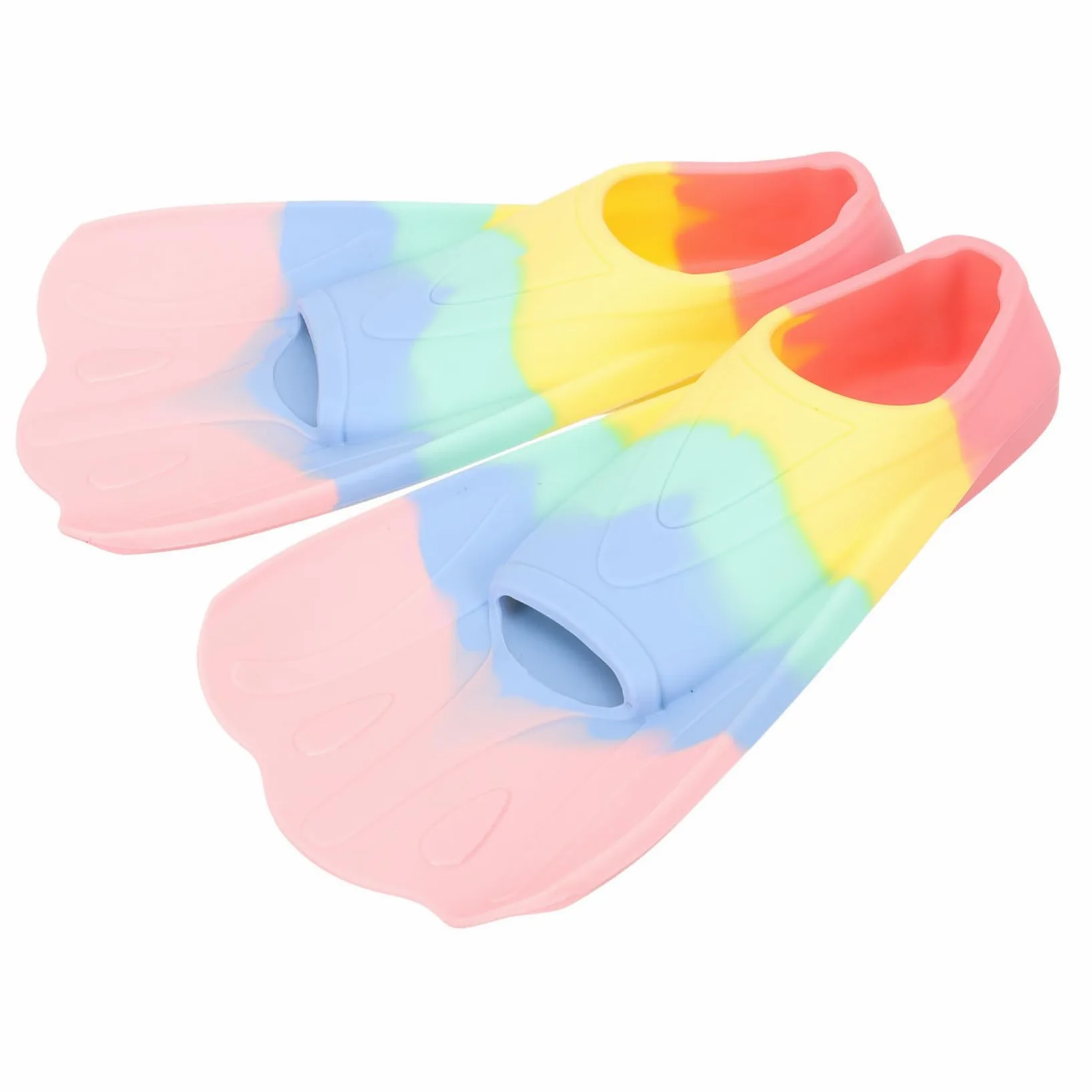 Aletas de Natación Flexibles de para Aletas Cortas Portátiles para Entrenamiento de Buceo y Natación Diseño Ergonómico Forma de Abanico Material y Cómodo