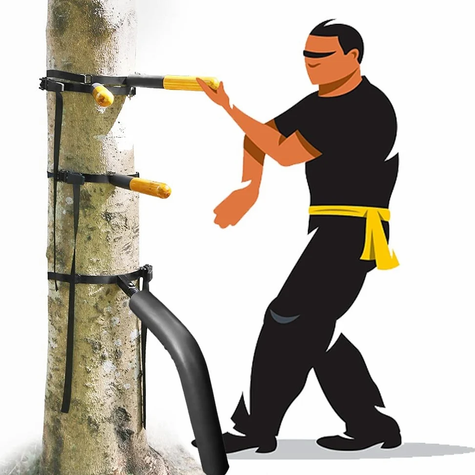 DYK&NX Wing Chun Muñeco De Madera, Perforación De Boxeo Entrenamiento, Grappling Dummy, Ideal para Muñeco De Madera Montado En Un Objeto Duro De árbol