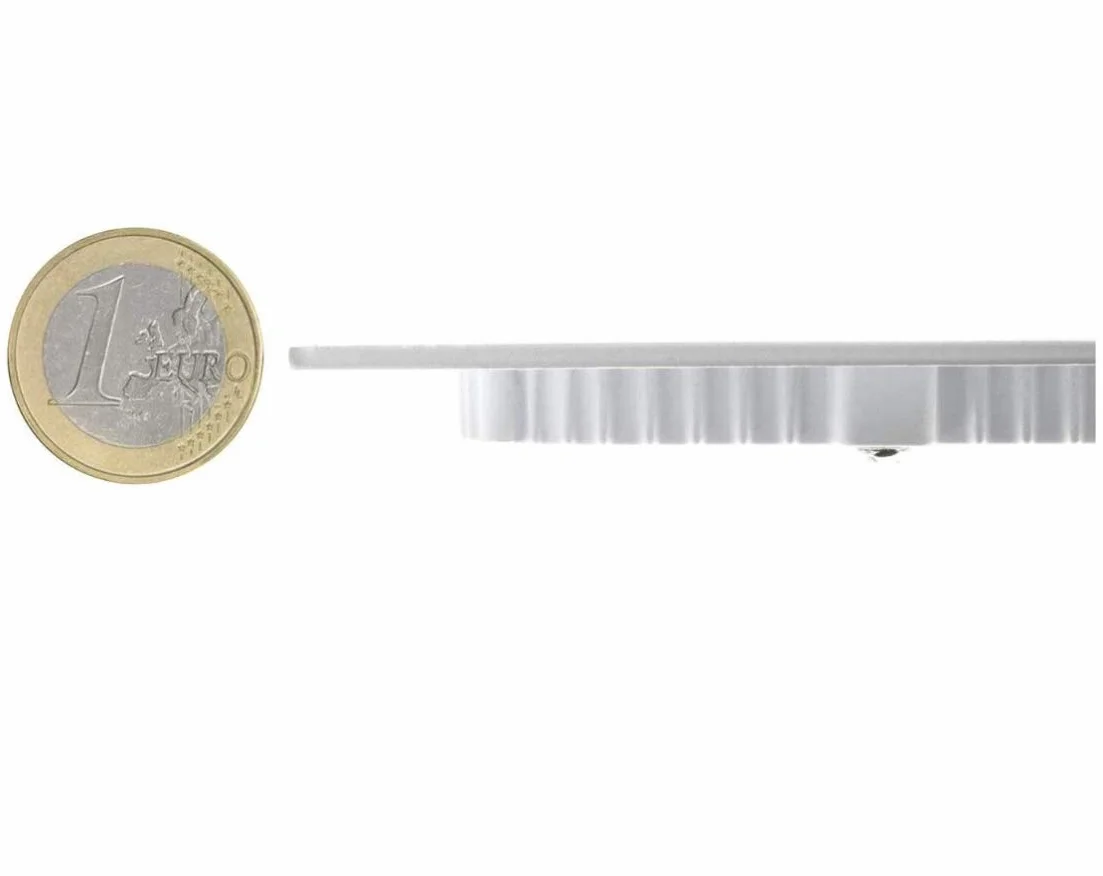 MUNDDY PACK DE 2 Downlight LED Panel Empotrable Redondo 6W 3000K Blanco Cálido Marco Blanco Driver Incluido