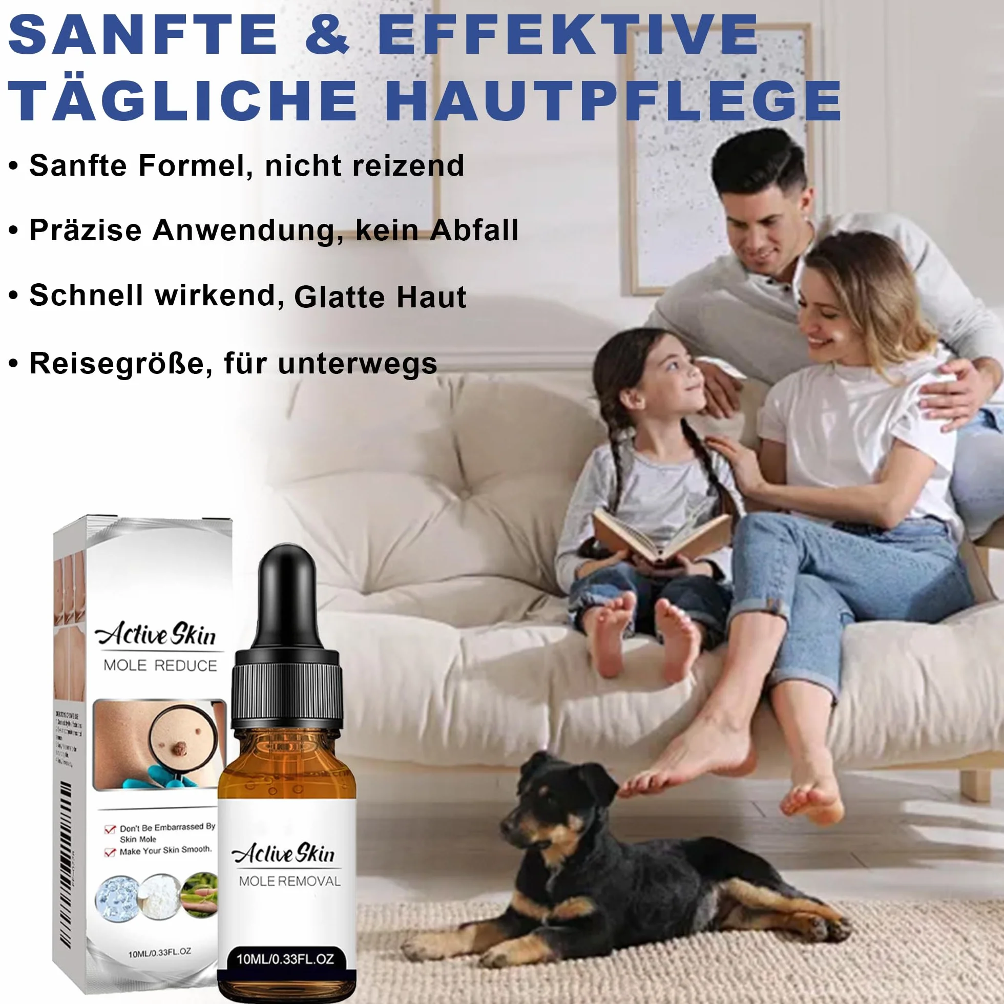 Eliminador de acrocordones Pipeta de precisión 10 ml para rostro y cuerpo
