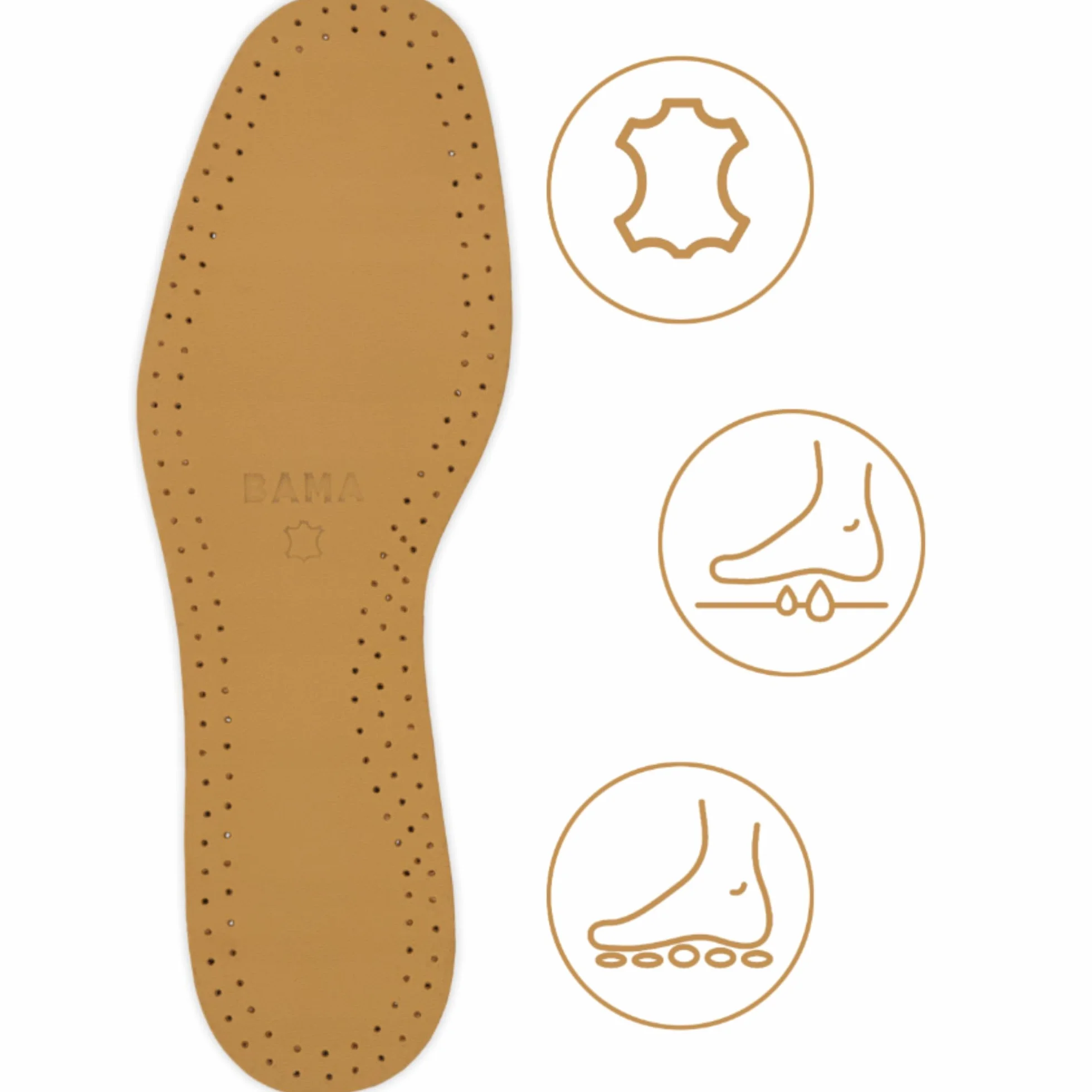 Plantilla para zapatos unisex Bama