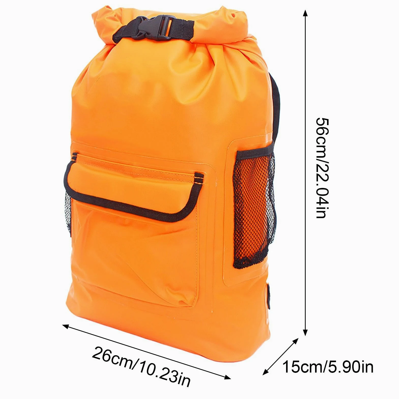 Hiking Backpacking - Paquete de mochila impermeable para acampada, incluye correas de hombro acolchadas, 22,05 pulgadas, 16 L, Lightweight Outdoor Travel Daypack for Hiking, Trekking, and Water Sports