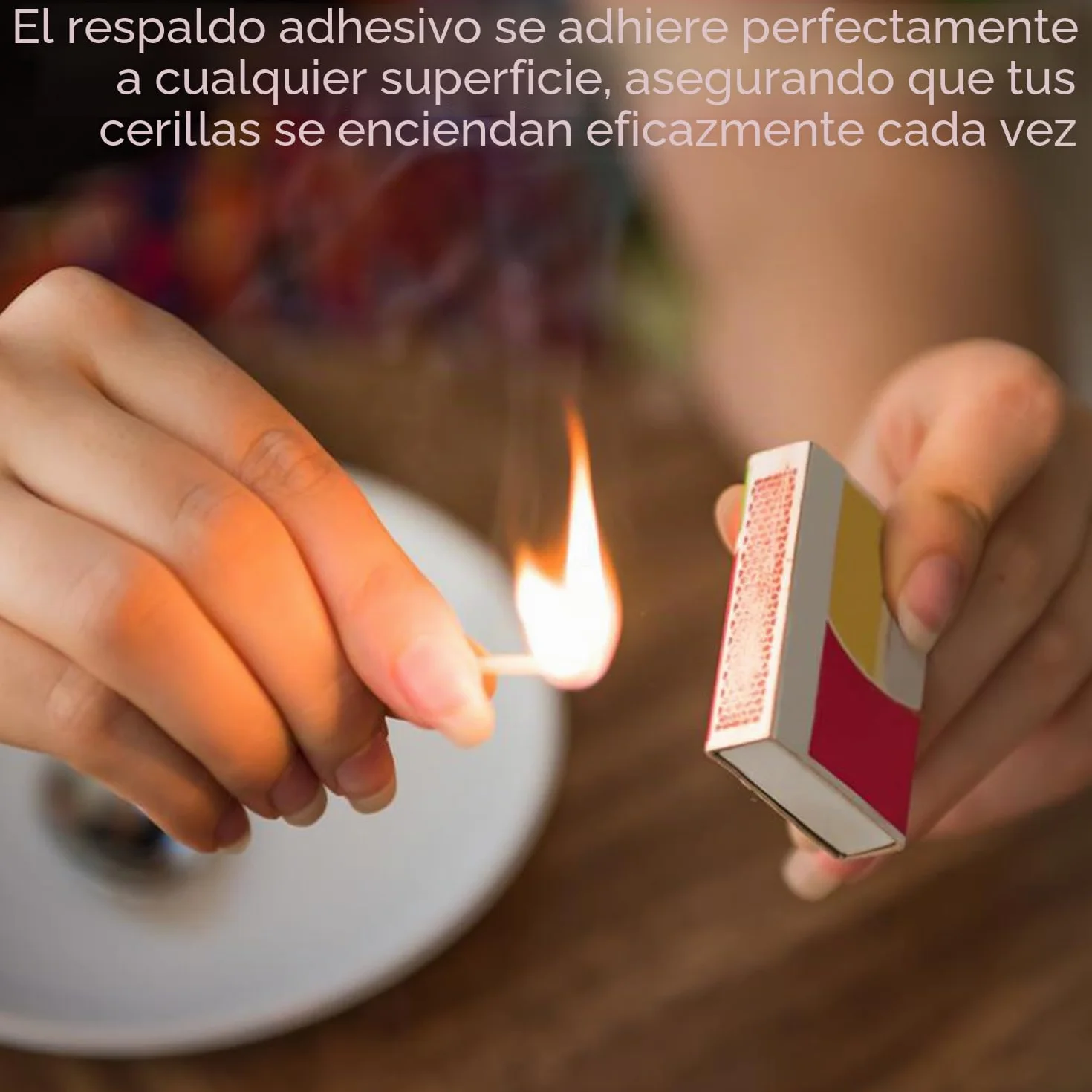 Paños de fósforo autoadhesivos 216 unidades papel de cerillas portátil