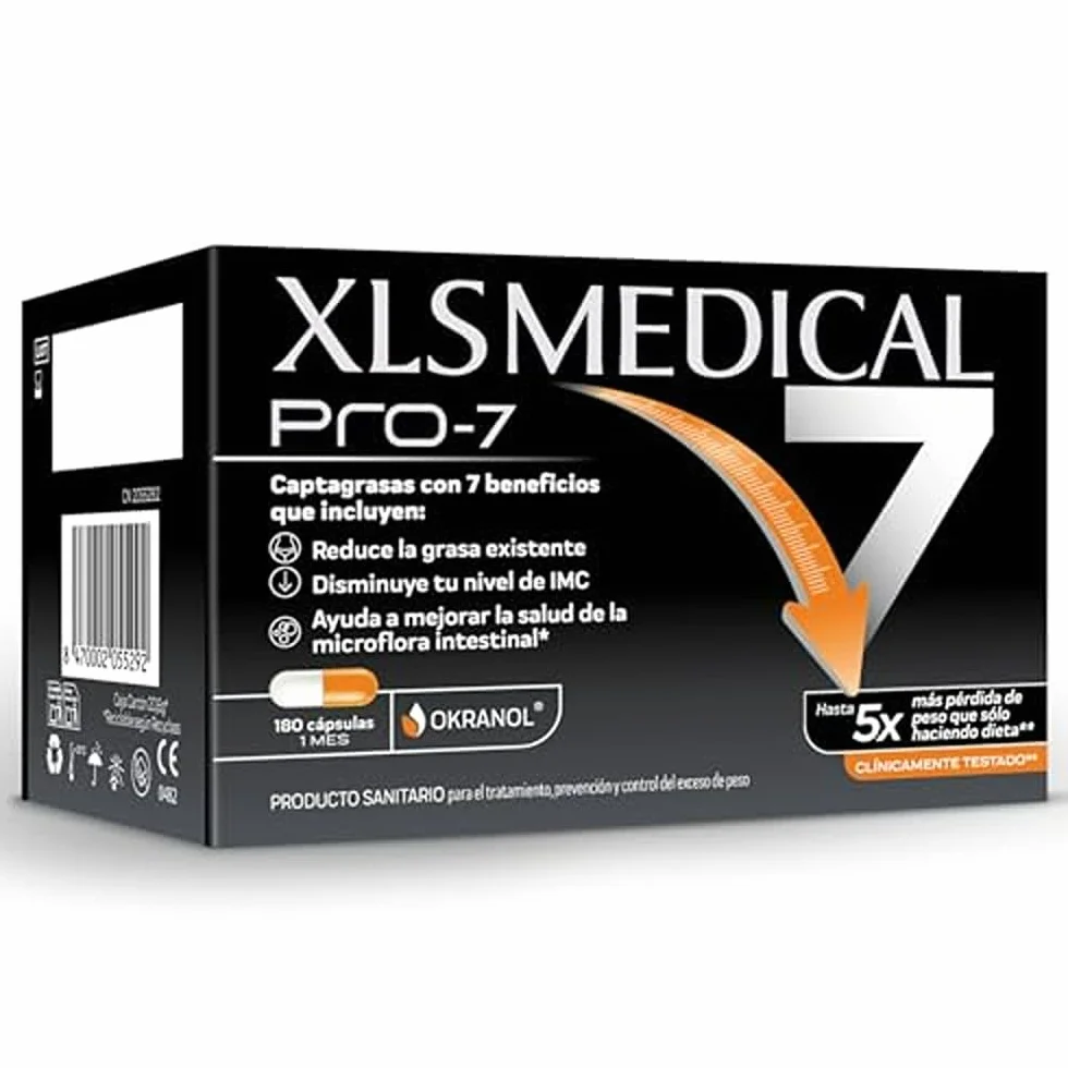 XLS Medical Pro7 Pack 1 mes 180 comprimidos Adelgazante Natural