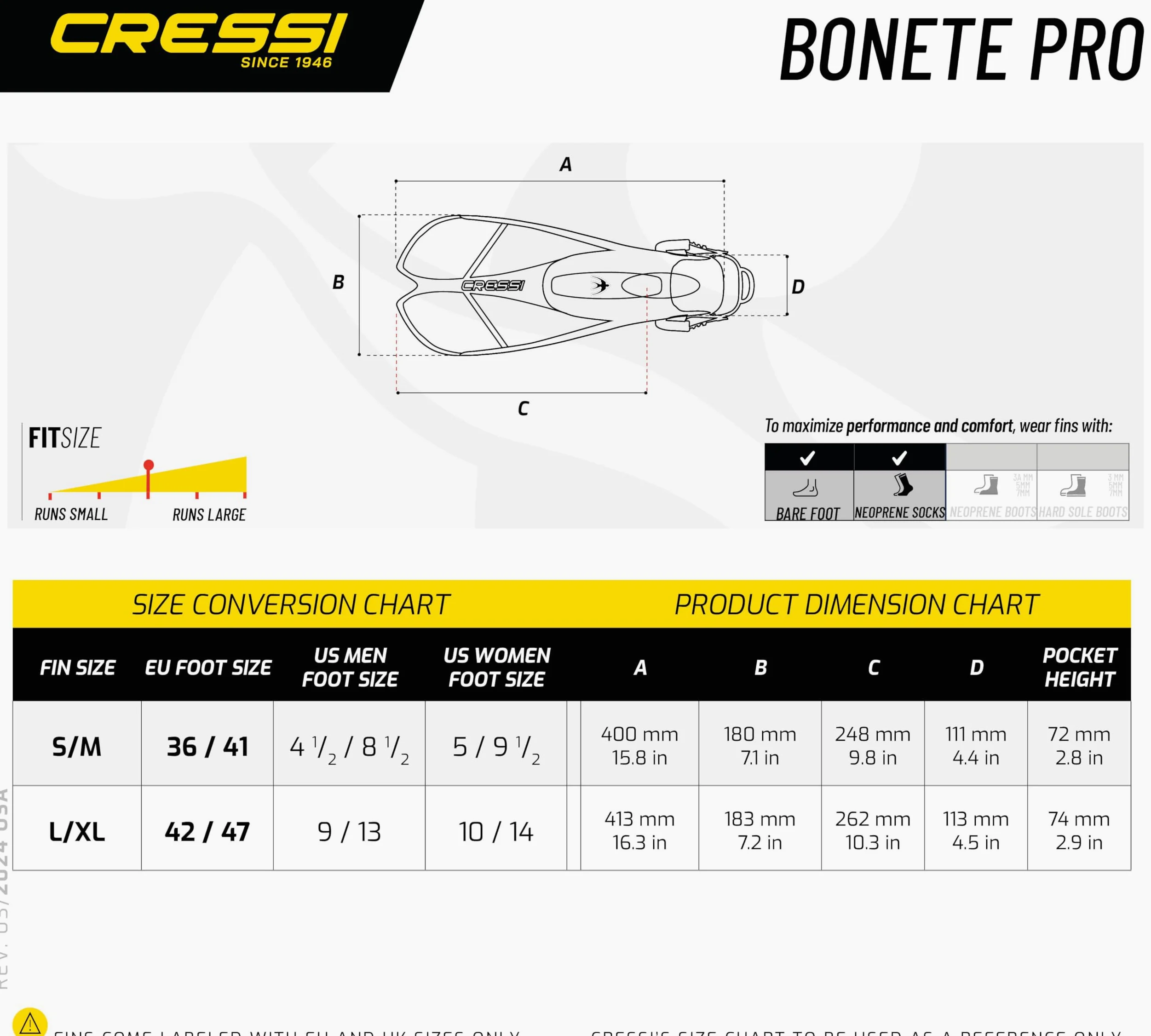 Cressi Juego de esnórquel para Adultos (máscara, esnórquel seco, Aletas Ajustables) Ideal para Viajes - Equipo Ligero y Colorido | Juego Bonete Pro Dry: diseñado en Italia