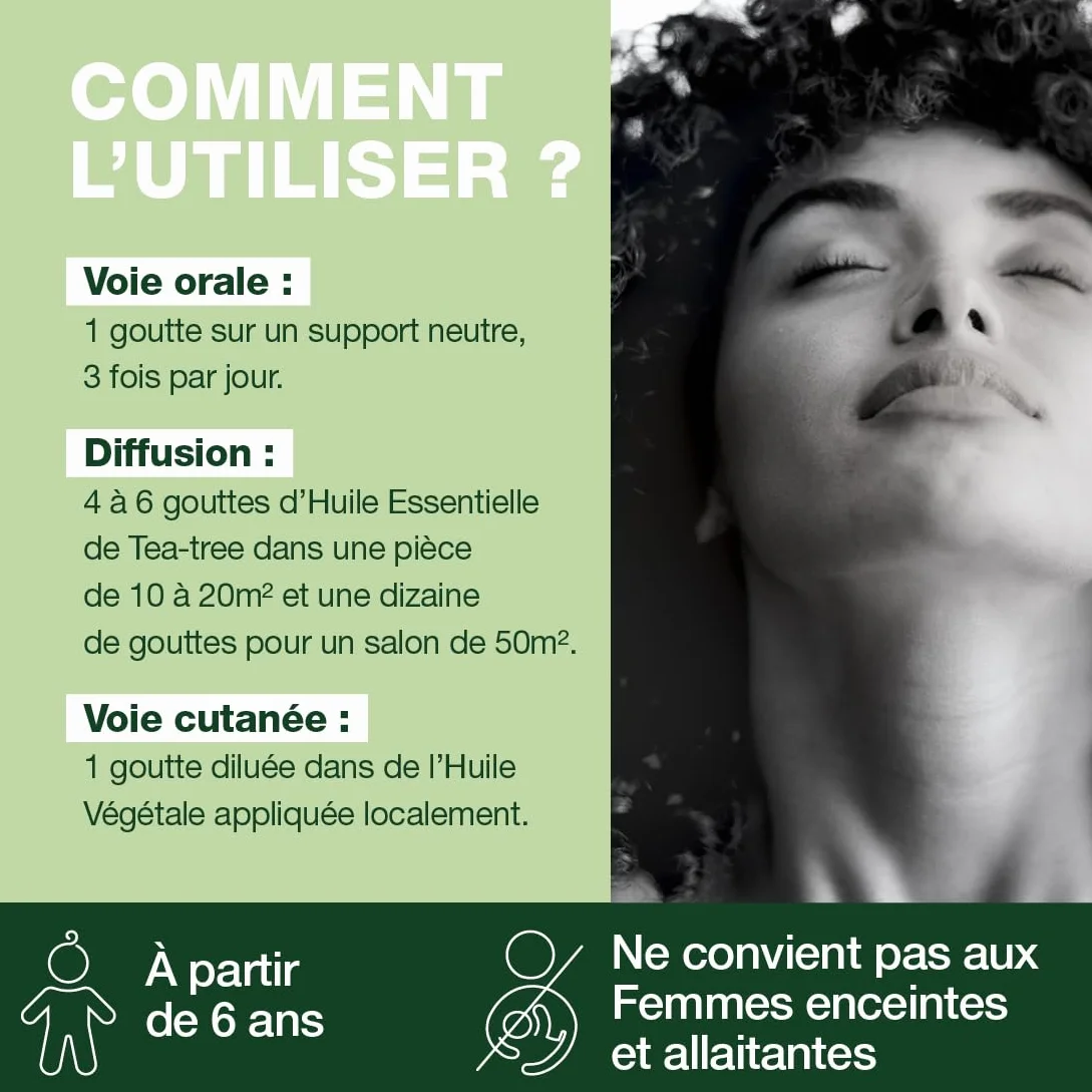 PRANARÔM Aceite Esencial Árbol del Té (Tea Tree) HECT 100% Puro 10 ml