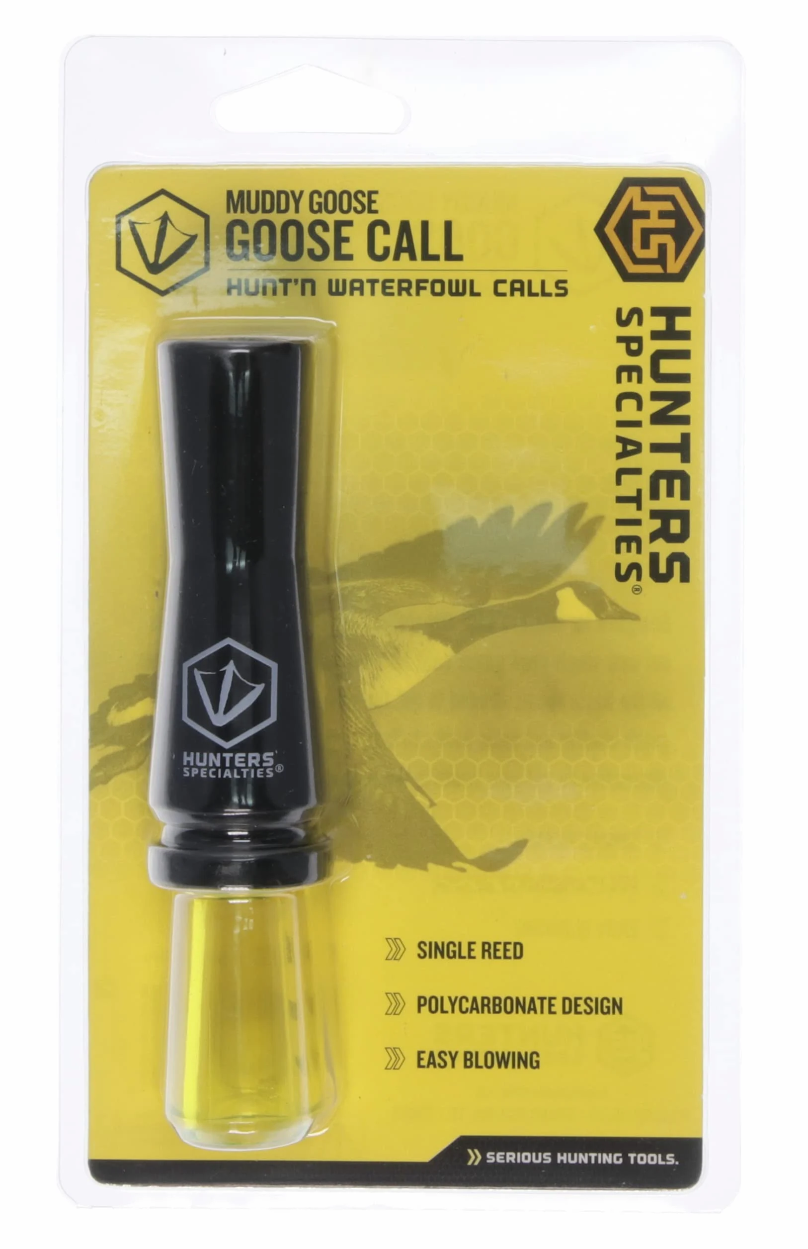 Hunters Specialties Muddy Single Reed Llamada de Pato, Unisex, Negro