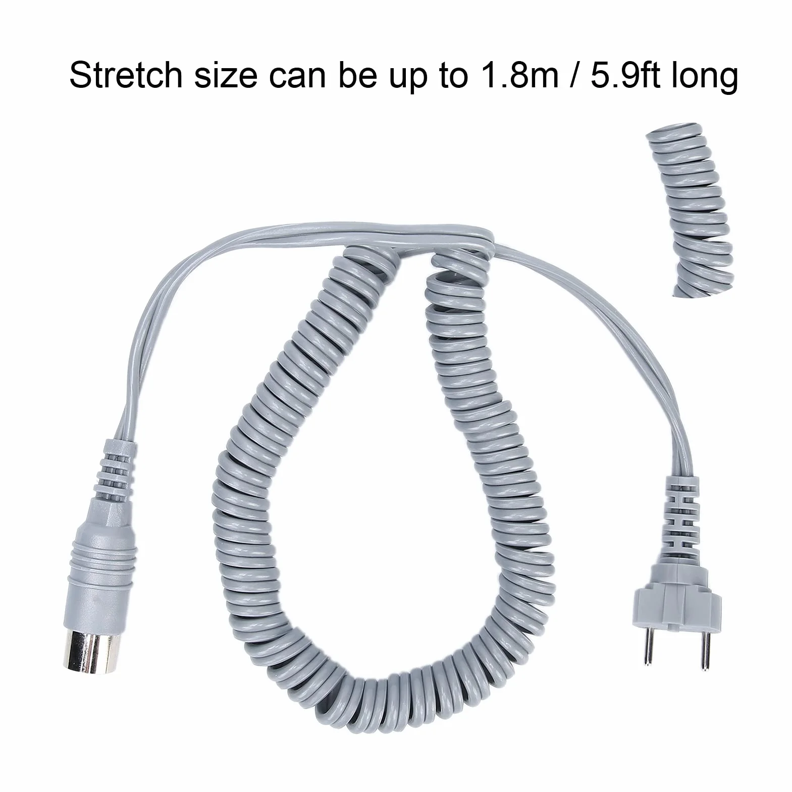 Cable Eléctrico para Taladro de Uñas, Cable de Alimentación de 5,9 Pies