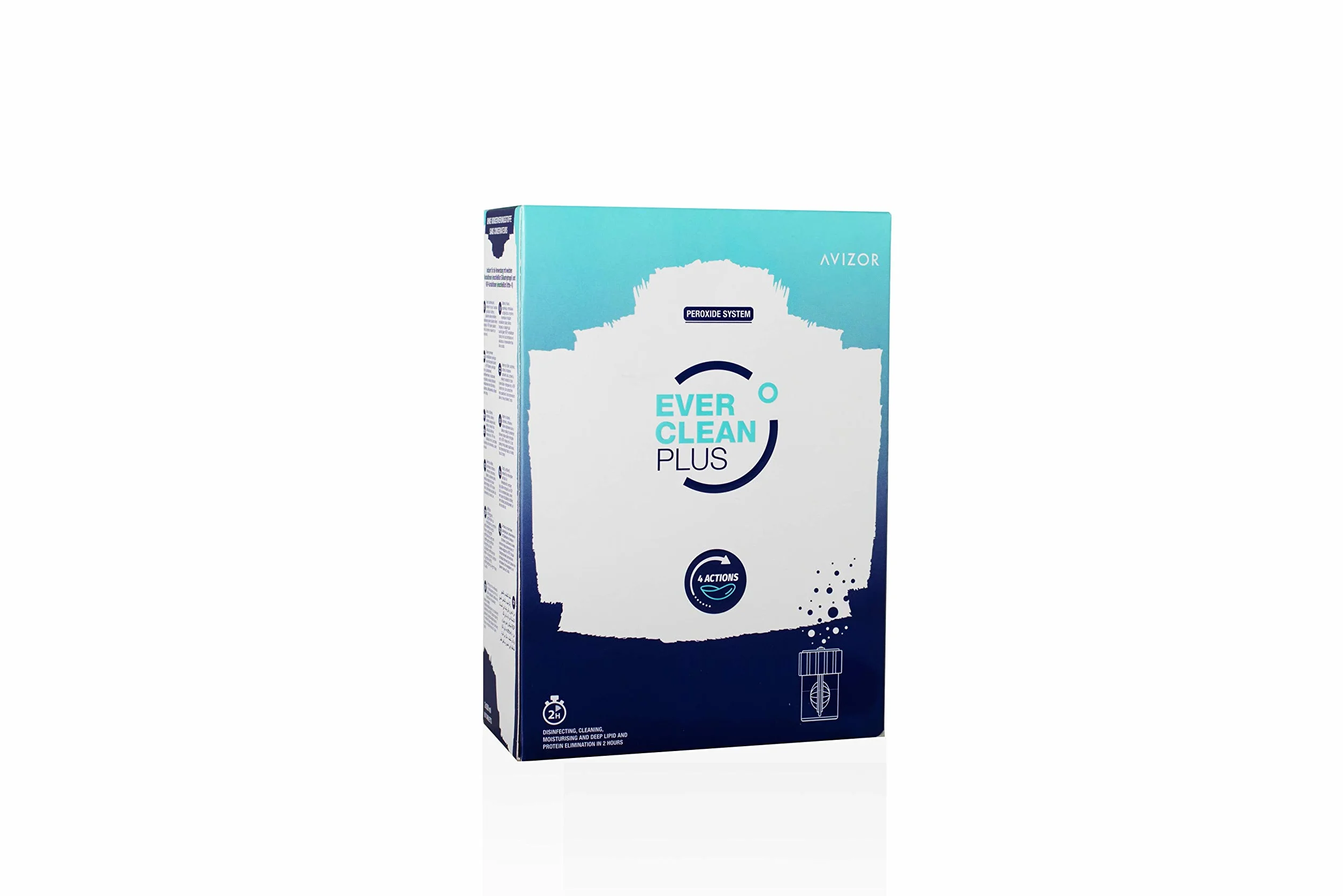 Avizor Ever Clean Plus Solución Potente Desinfección Intensiva Lentes Contacto 2x350ml 90 Comprimidos