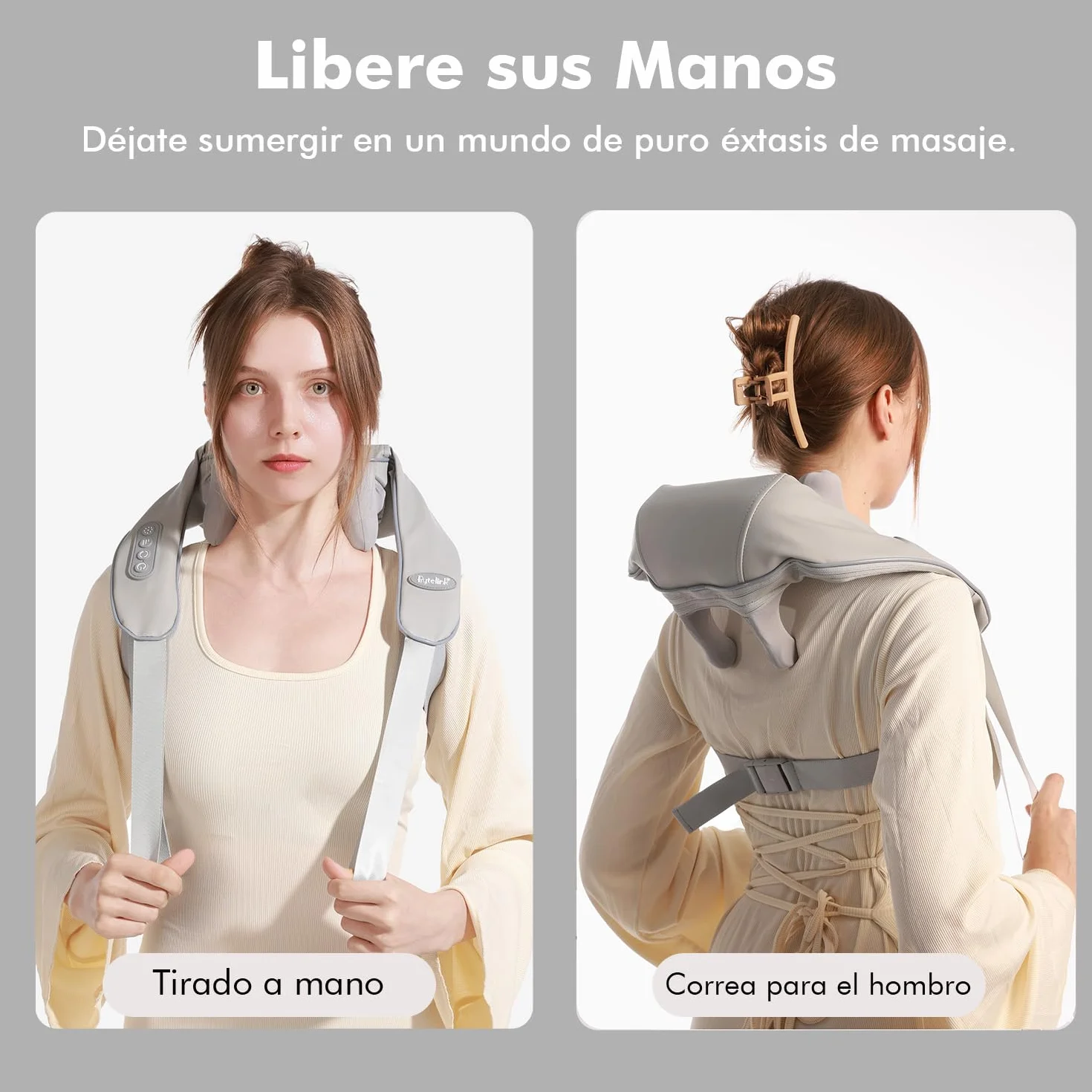 Masajeador Cervical y Espalda con Calor y 3 Velocidades, Regalo Original