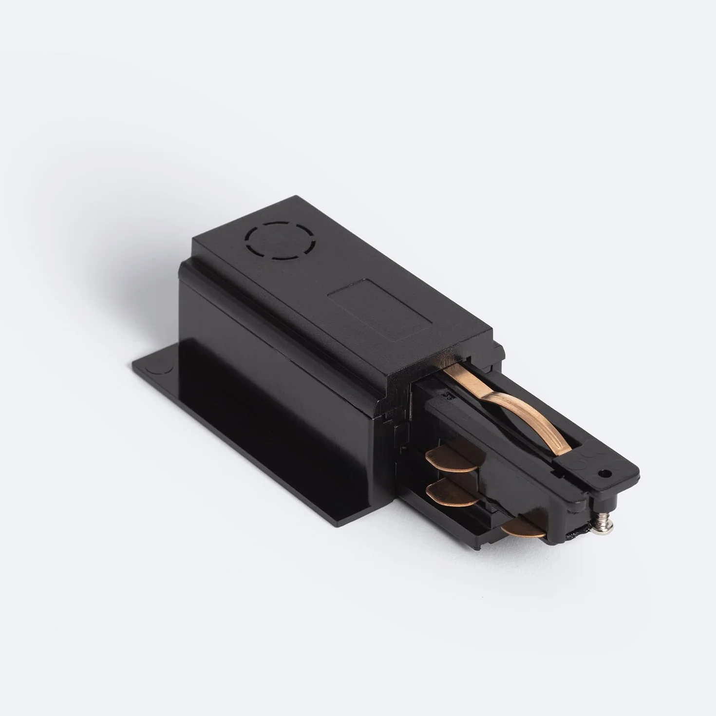 LEDKIA LIGHTING Conector Right Side Rojo para Carril Trifásico DALI Empotrable Aluminio Negro