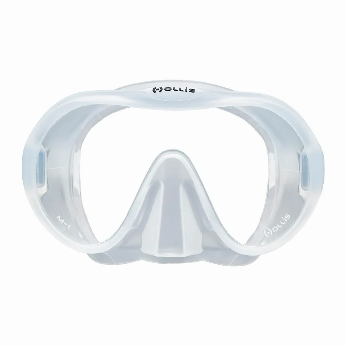 Hollis Máscara M-1 | Ideal para buceo y esnórquel | Cristal ultra transparente | Falda de silicona cómoda sin marco | Amplia gama de visión | Visión sin distorsión | Fantástica visibilidad del color