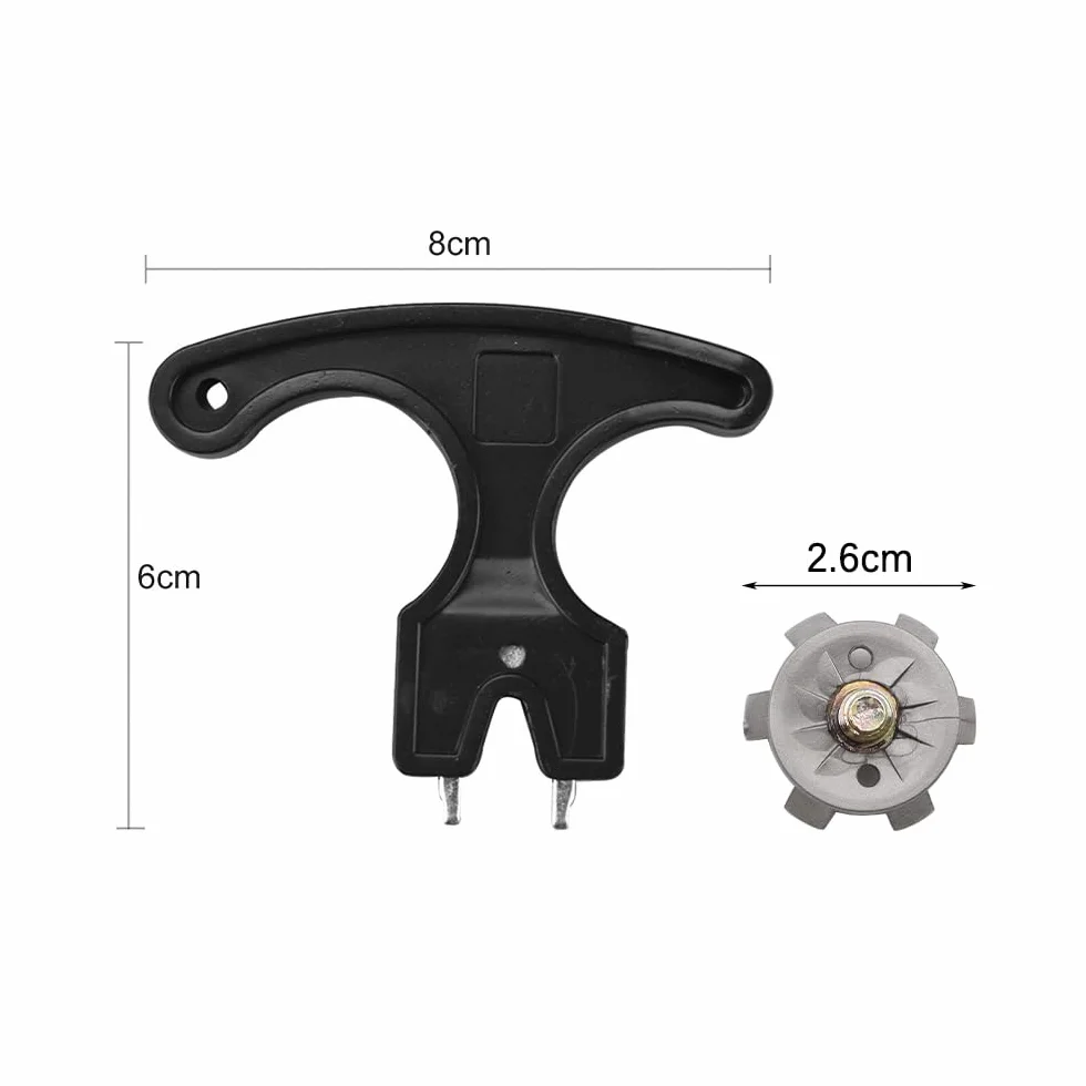Clavos para Zapatos de Golf de 20 Piezas con Llave, Herramienta para Quitar Picos de Repuesto para la mayoría de los Zapatos de Golf