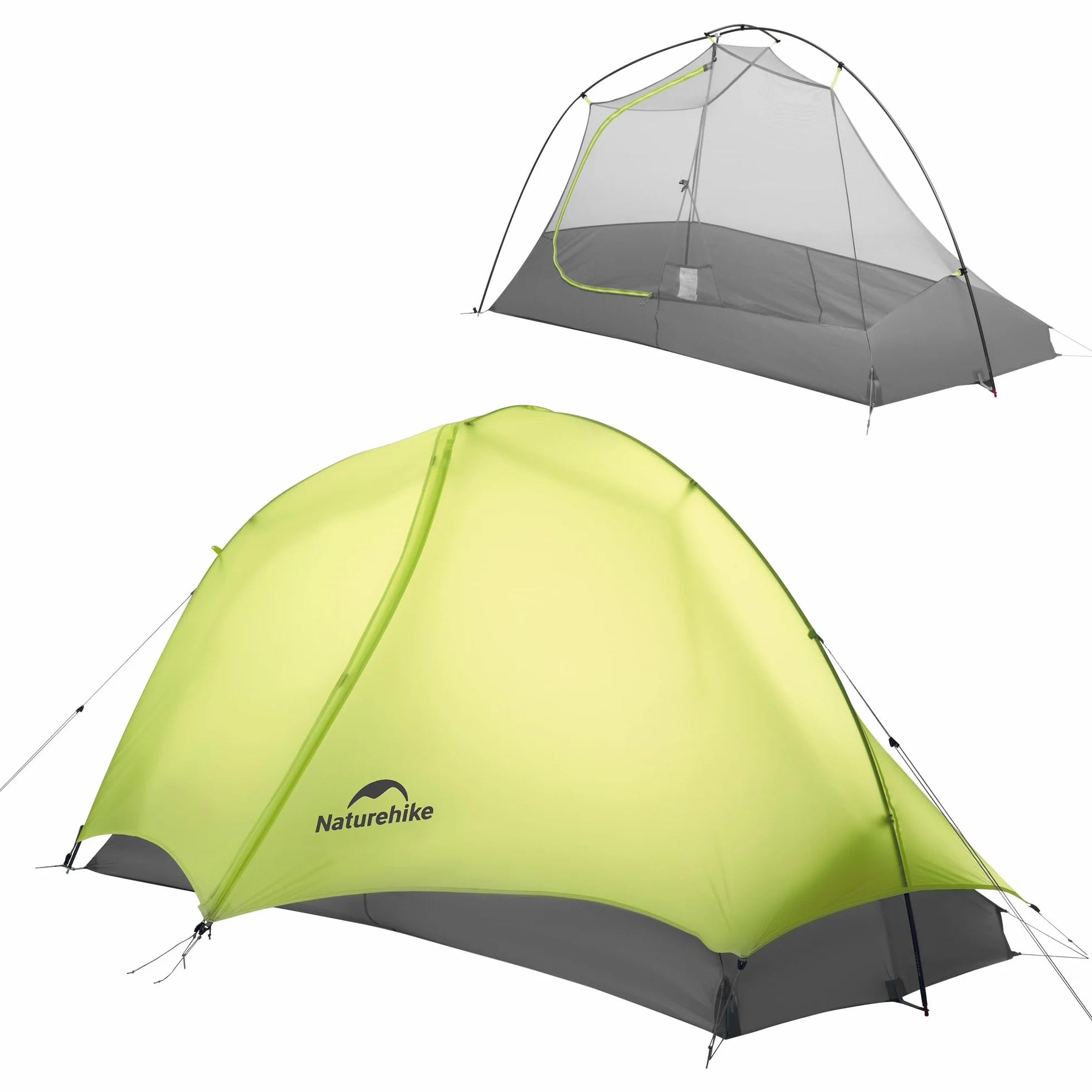 Naturehike Star Trails EXT Tienda de campaña ultraligera para 1 persona, tienda de campaña impermeable para exteriores, para aventuras, diseño compacto con capacidad para coche