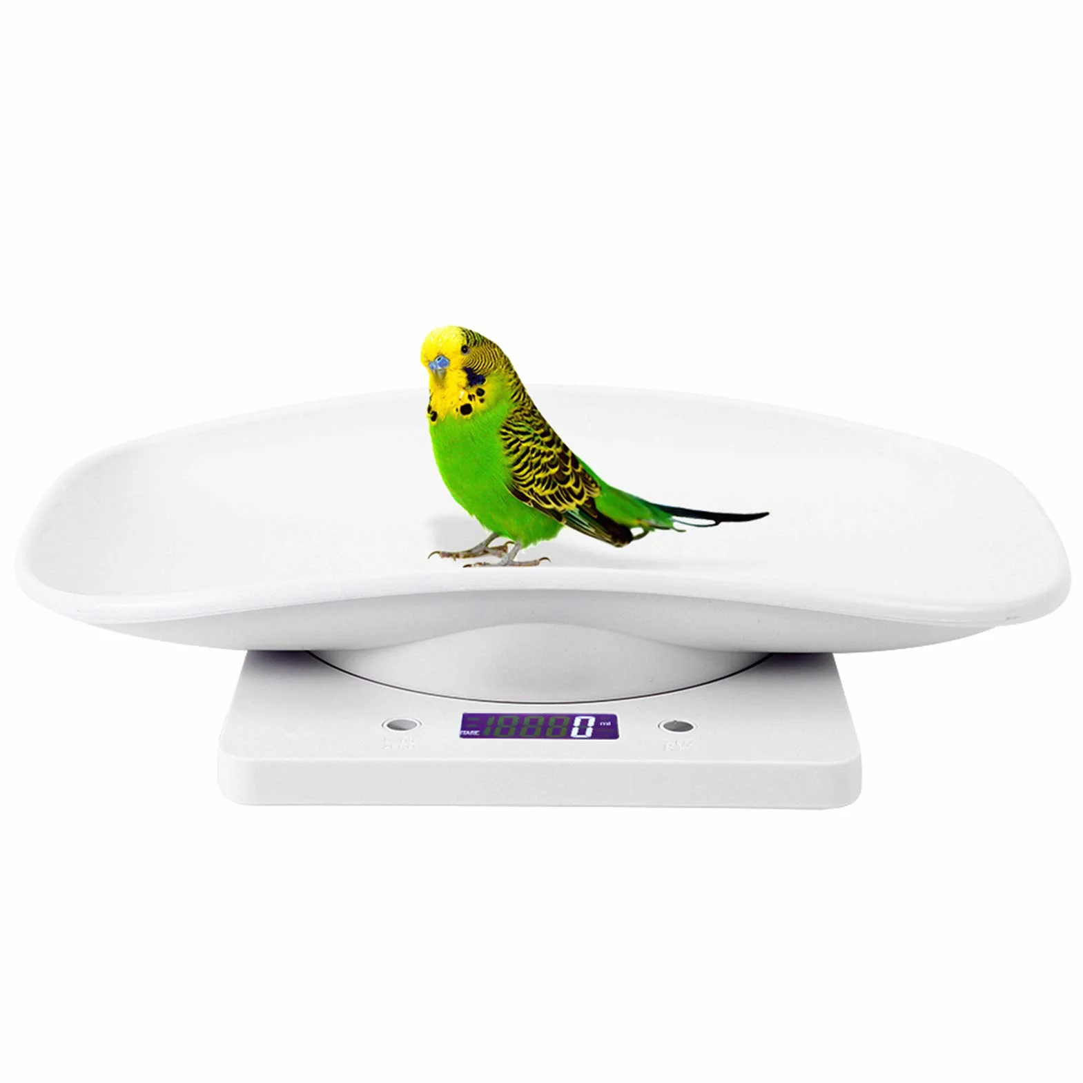 Báscula Digital para Mascotas 10kg/1g, Balanza Electrónica para Bebés y Animales Pequeños