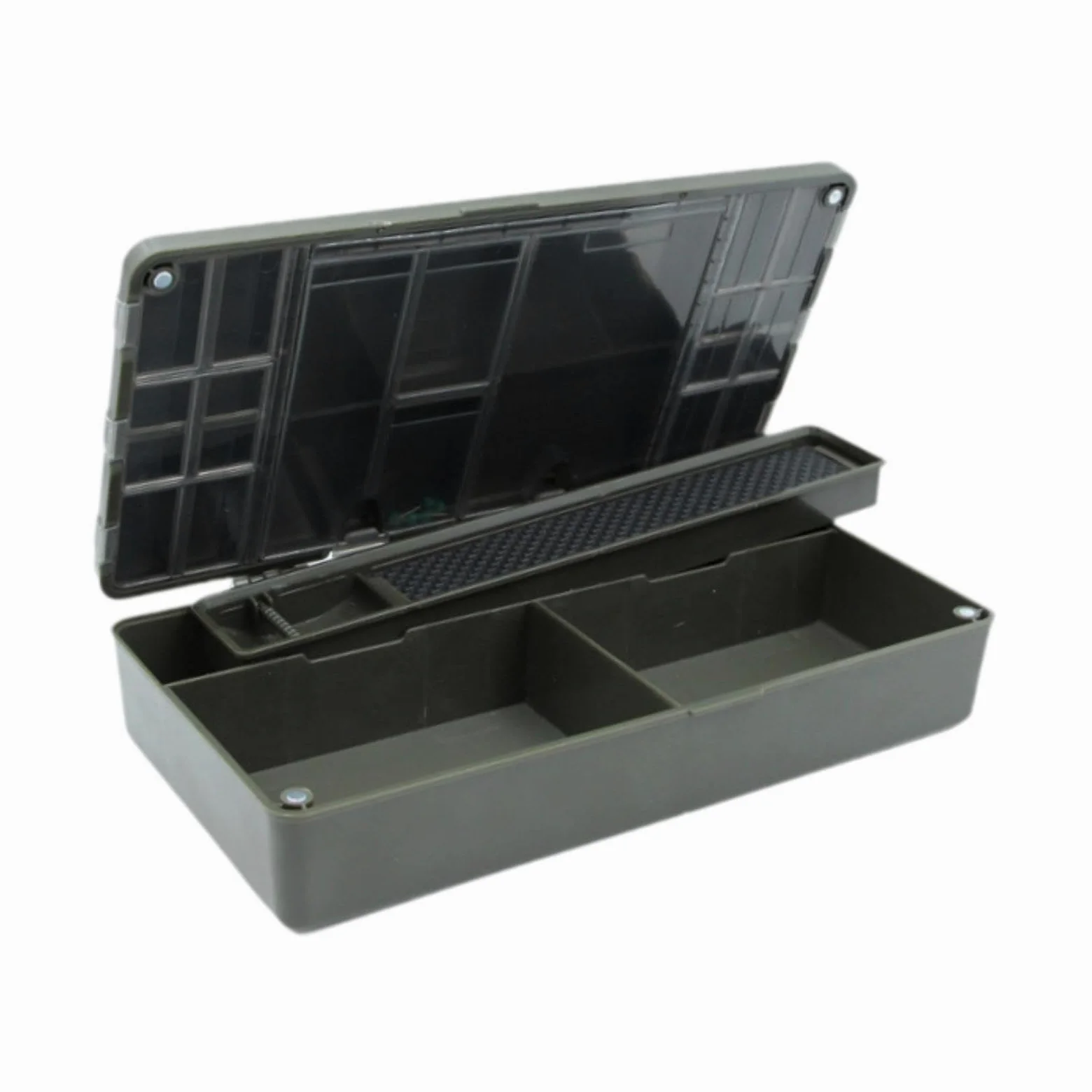 Caja de Aparejos de Pesca de Carpa, Organizador Impermeable para Tornillos Y Perlas.