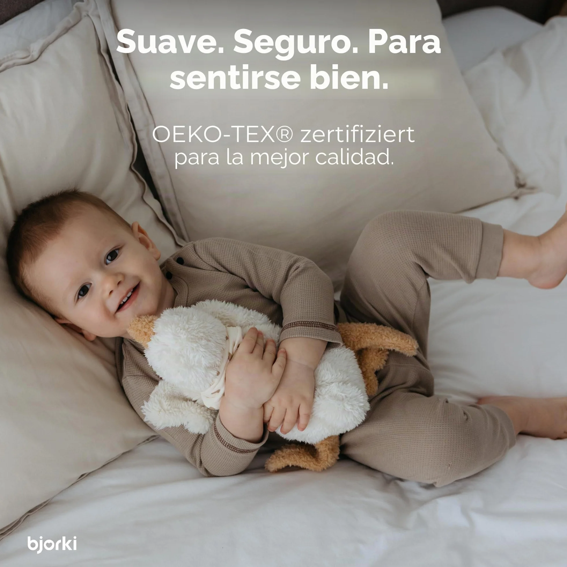 Cojín Térmico para Bebés y Niños - Juguete de Peluche con Relleno de Linaza para Microondas - Almohada Calmante para Calor