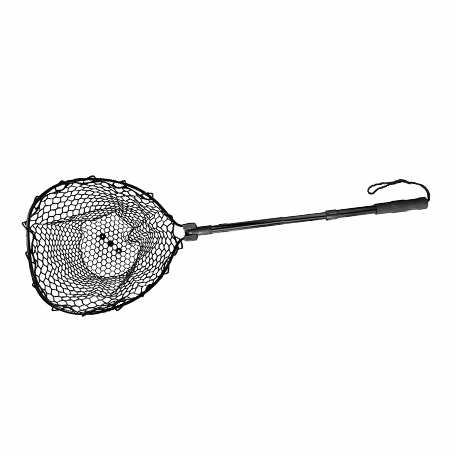 Red para Pesca Plegable Telescópica con Marco de Aluminio Malla de Silicona Suave Y Profunda Mango EVA Cómodo Adecuada para Pesca Deportiva Uso en Lag