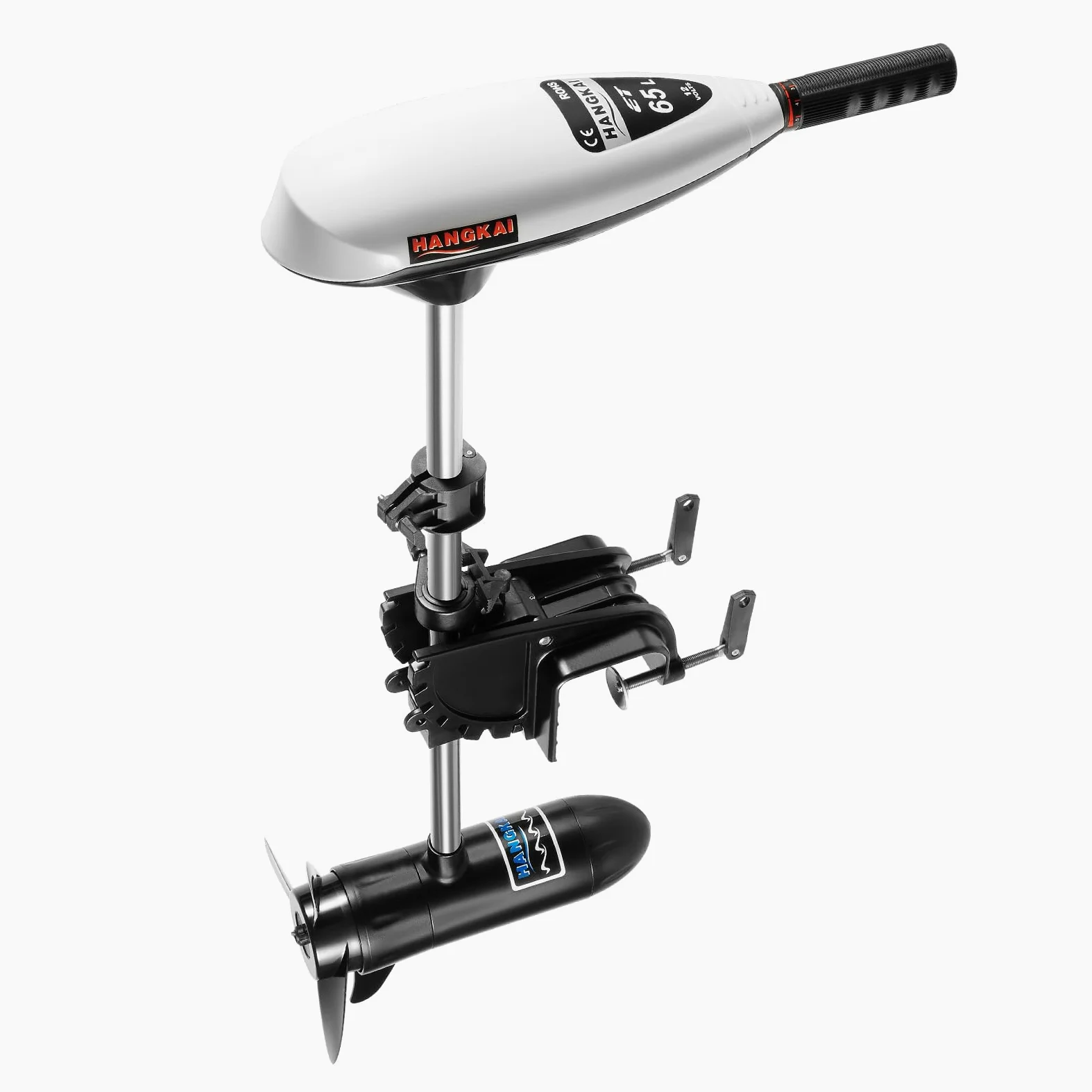 Motor eléctrico de 12 V para botes inflables con 30 kg de fuerza de empuje, 5 marchas hacia adelante y 2 marcha atrás, motor eléctrico, adecuado para kayaks y barcos de pesca de agua dulce y salada
