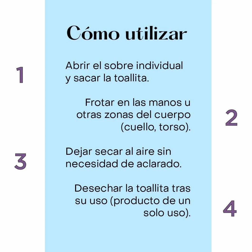 Toallitas Hidroalcohólicas con Aloe Vera, 70% Alcohol, 100 unidades