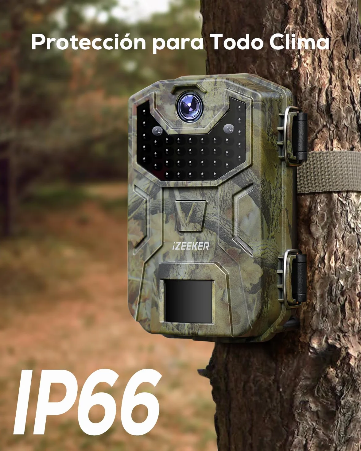 iZEEKER Cámara de Caza 32MP 1080P Visión Nocturna IP66 Impermeable