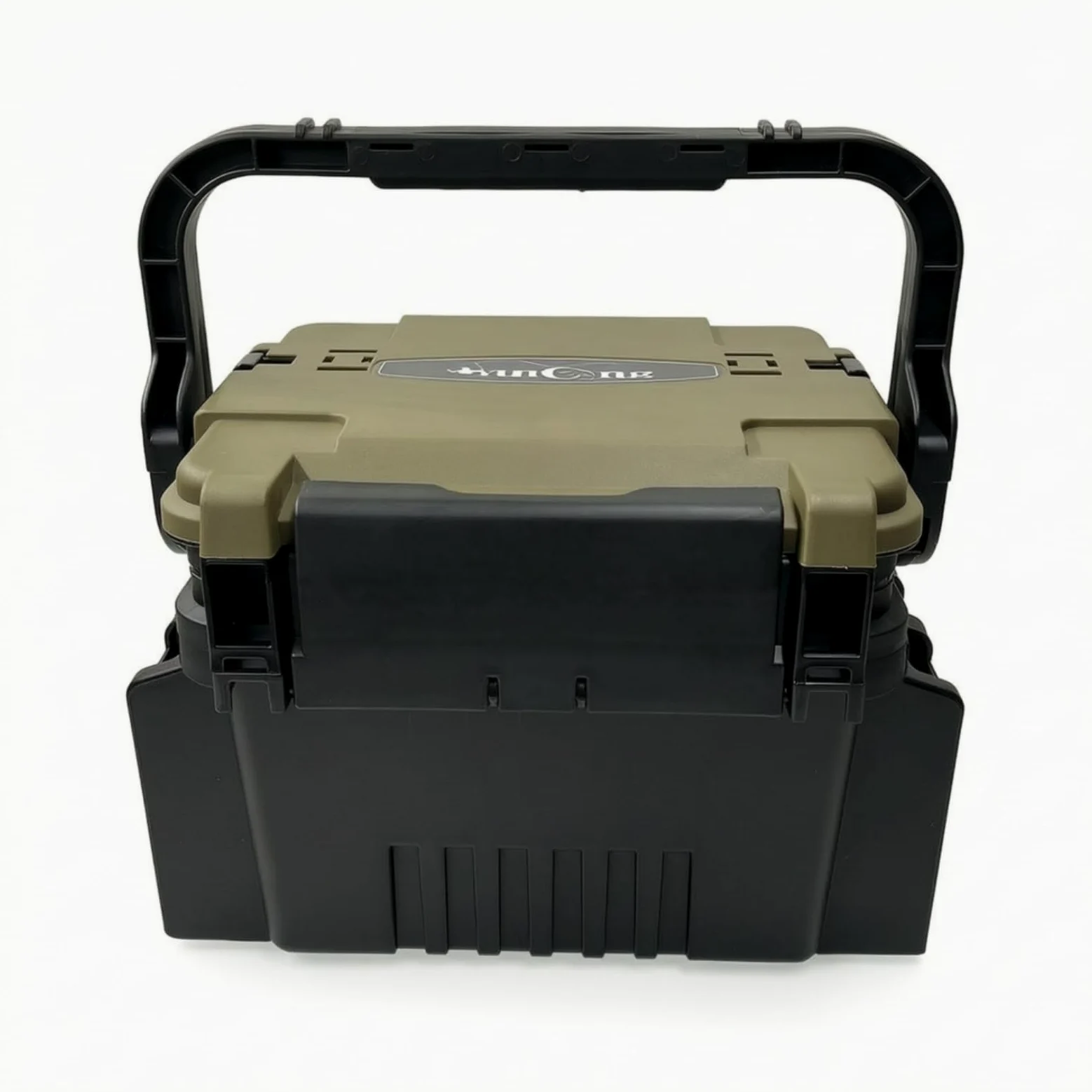 Caja Pesca con Asa Práctico, Negro, Pequeño | Compacto, Caja Aparejos Pesca, para Muelle, Garaje, Pescadores