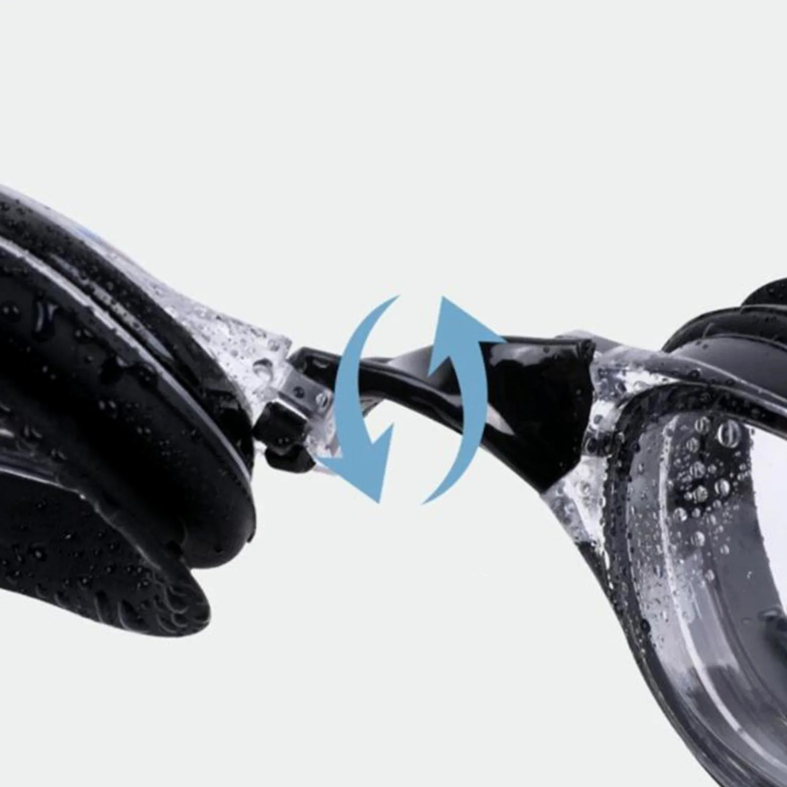 Gafas de natación. Gafas de natación Profesionales antivaho, UV, Ajustables, for Hombres y Mujeres, Impermeables, de Silicona, for Buceo en Piscina, Gafas for Adultos(Clear Black White)