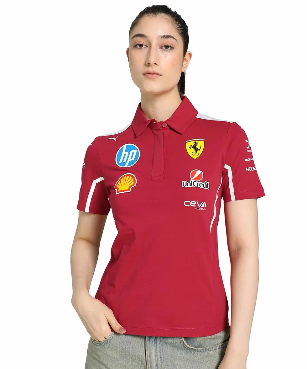 PUMA Polo Scuderia Ferrari HP 2025 Team Mujer