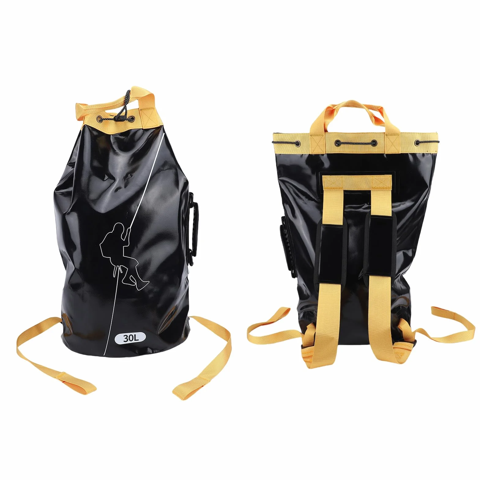 Buachois Bolsa de Escalada en Roca, Resistente y Transpirable, Bolsa de Equipamiento de Exploración, PVC, para Rescate Profesional y Descenso de Cascadas (30L)