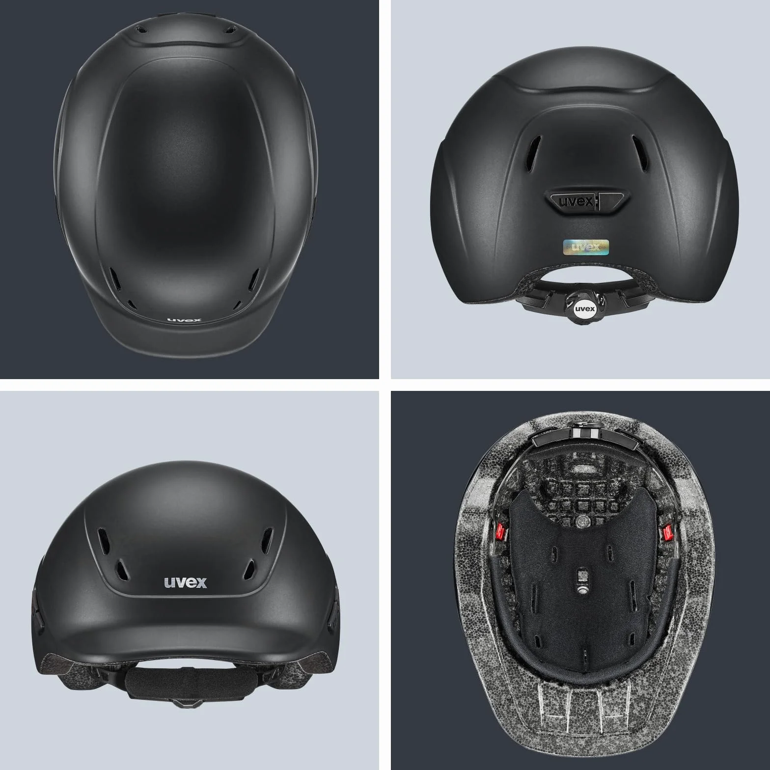 uvex kidoxx – Casco de equitación Infantil Ligero con Ajuste Individual y ventilación óptima