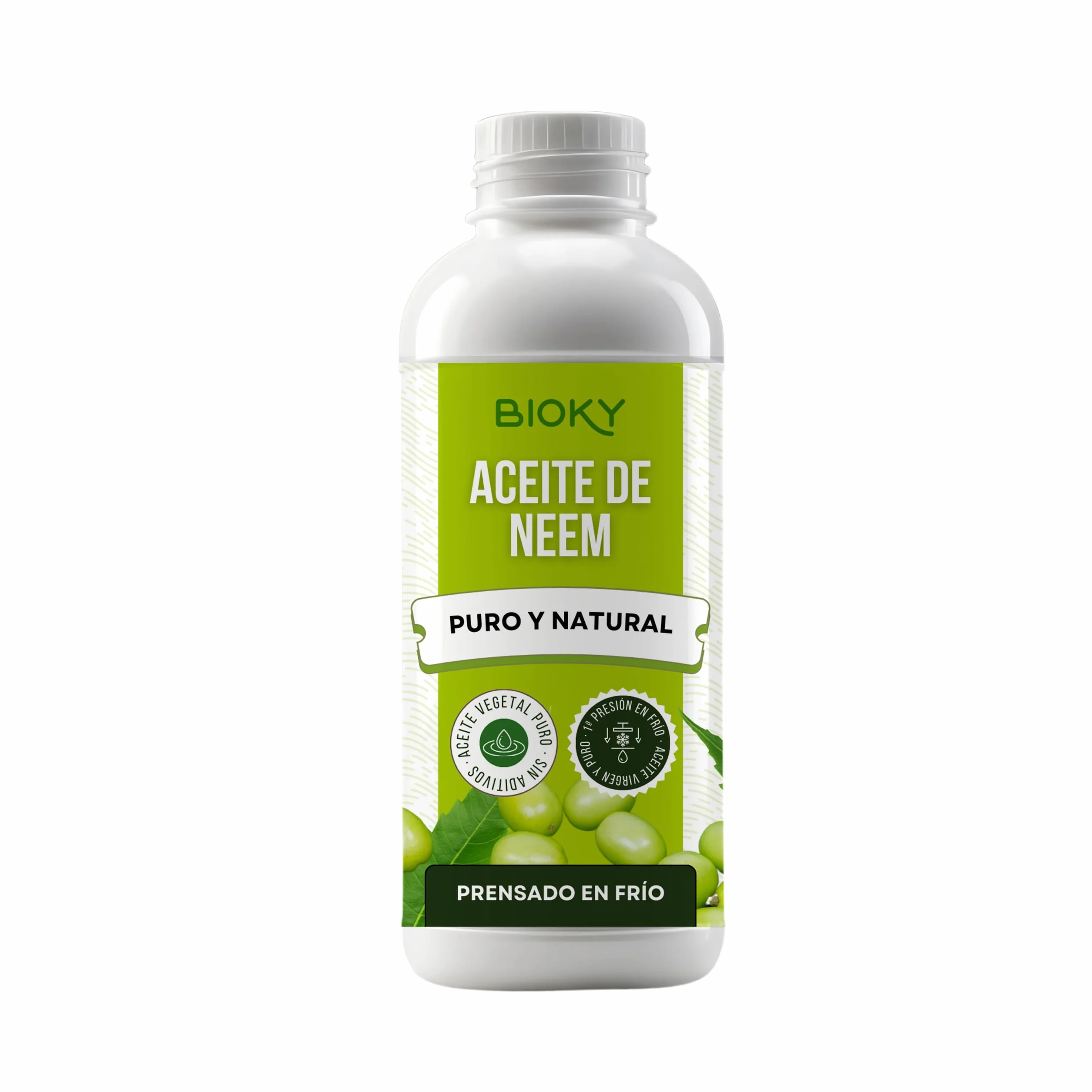 Aceite de Neem Puro 1 Litro - 1ª Presión en Frío, 100% Natural