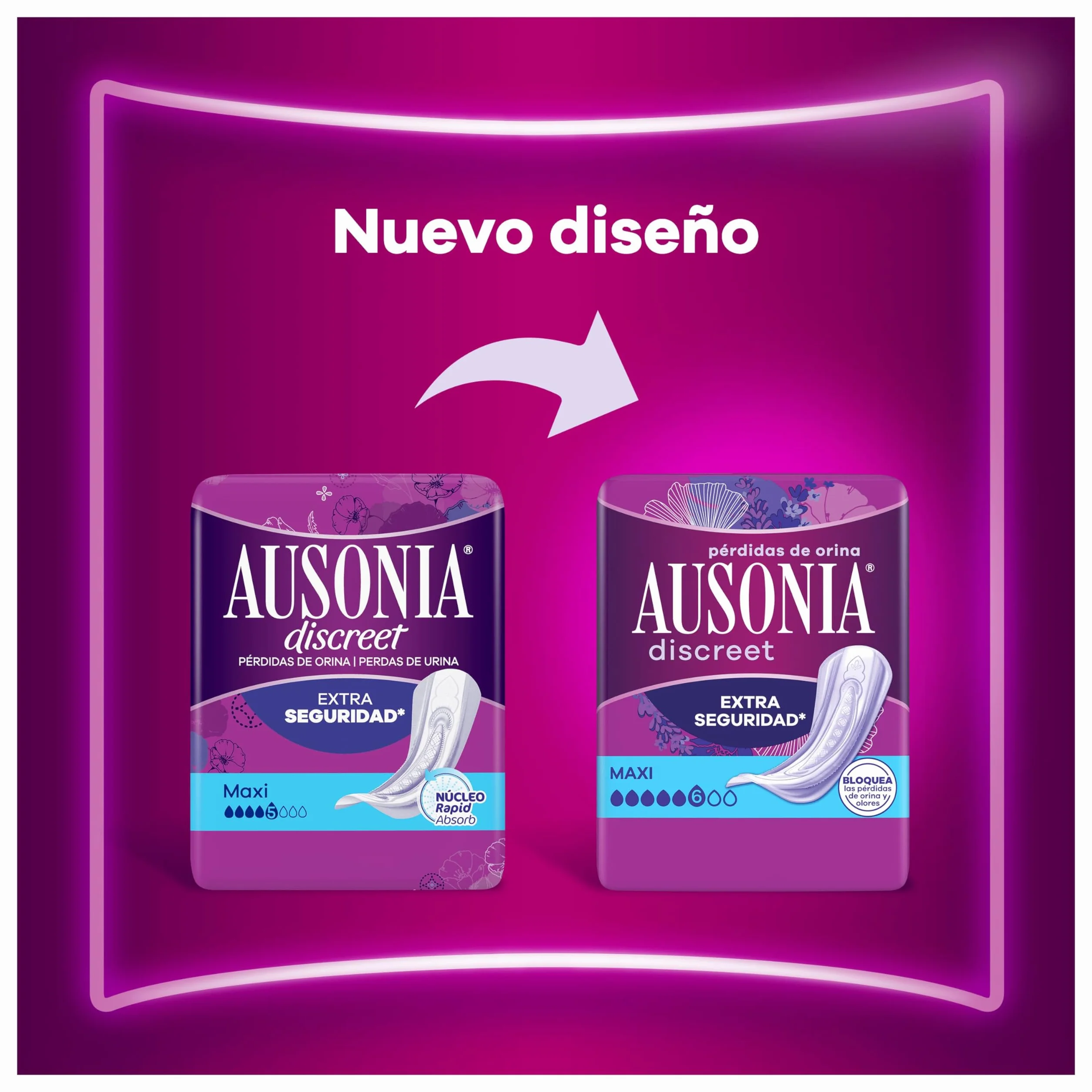 Ausonia Discreet Compresas Maxi Pack 40 Para Pérdidas De Orina Mujer Extra Segura