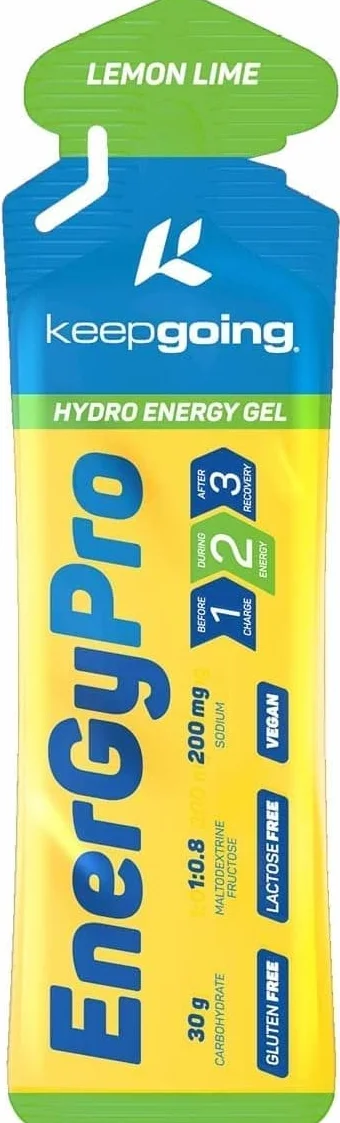 Keepgoing EnergyPro Gel Energético con Cafeína Limón 12 unidades