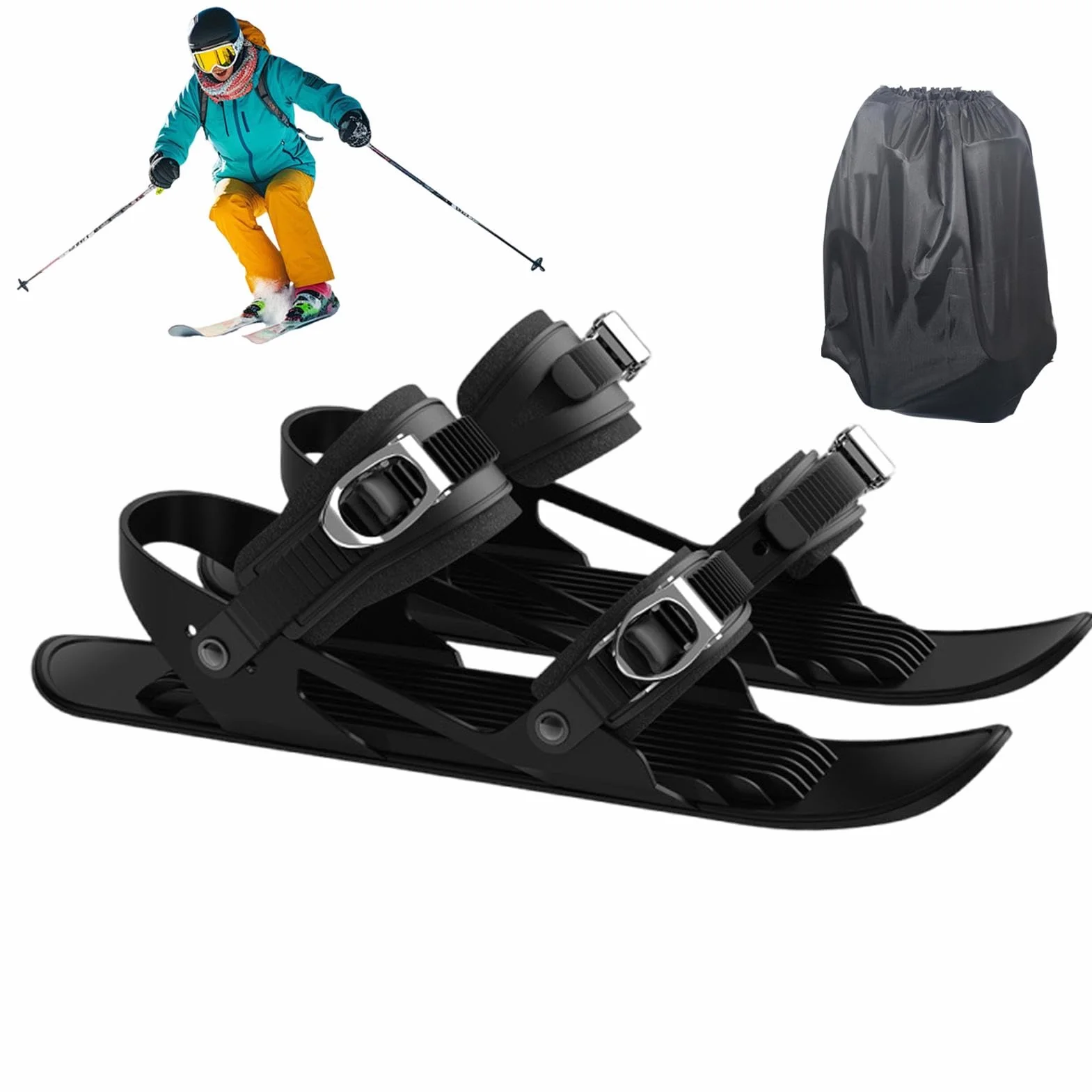 ightweight Snow Skates, Snowshoes for Men and Women, Multifunctional Snowshoes, Skiing Tools for All Ages, Compact Ski Accessories, Adjustable Snow Feet, Non-Slip Snow Skates for Women
