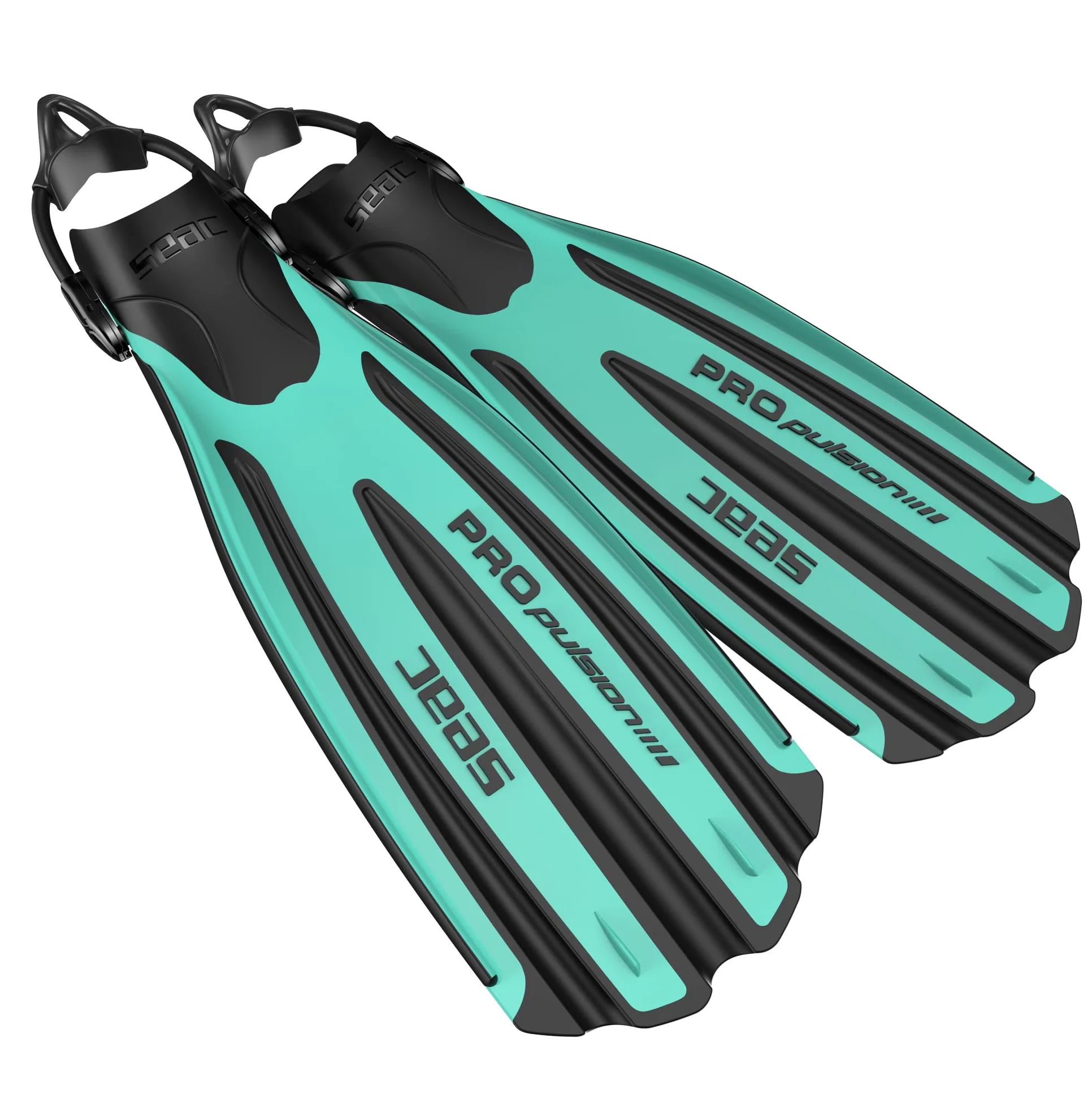 Seac Propulsion S, Aletas de Buceo con Correa elástica, Made in Italy, Tiffany, 37/39