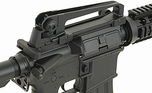 Fusil Rifle réplica Airsoft eléctrica CM.507 M4 Negra Cyma con batería, Cargador de batería y Cargador de Bolas hi-Cap