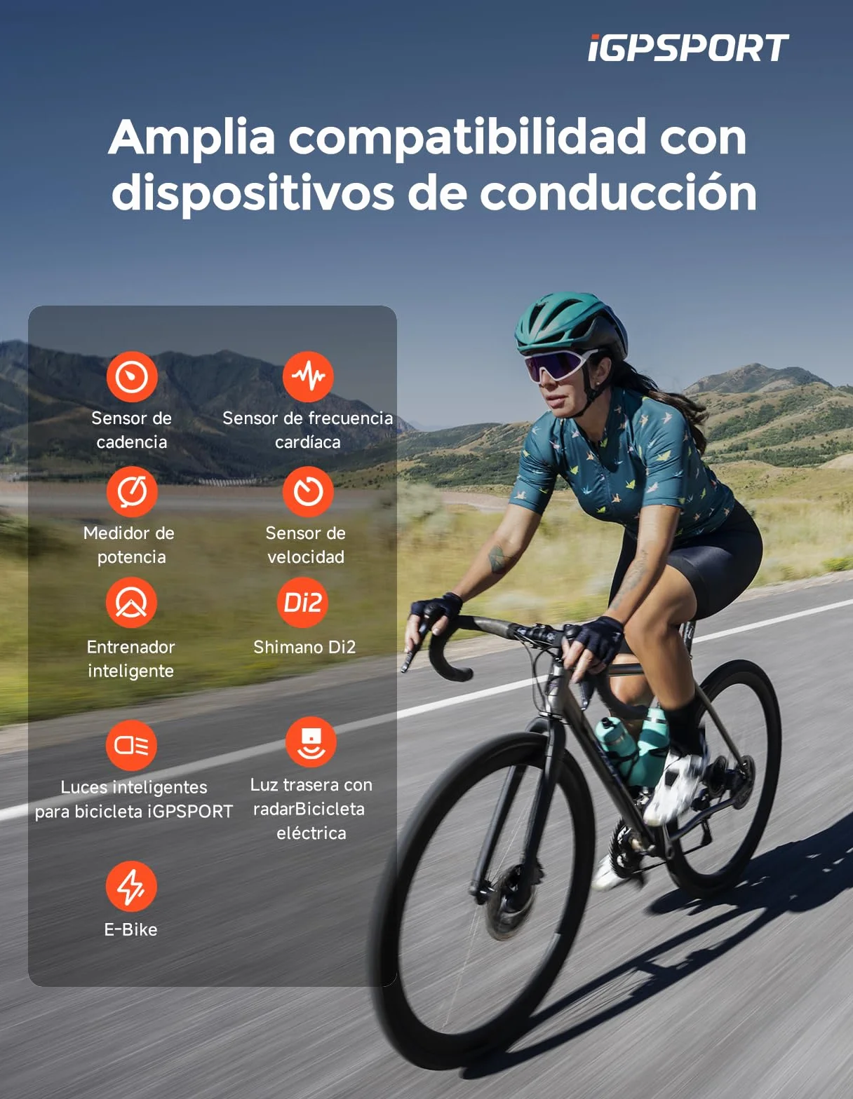 iGPSPORT BSC300T GPS Bicicleta,Navegación con Mapa Pantalla Táctil 2,4'' | Reanudación de Ruta, Cursos de Entrenamiento, Control Di2 y Compatible con Rodillo Inteligente,32GB Ciclocomputador GPS