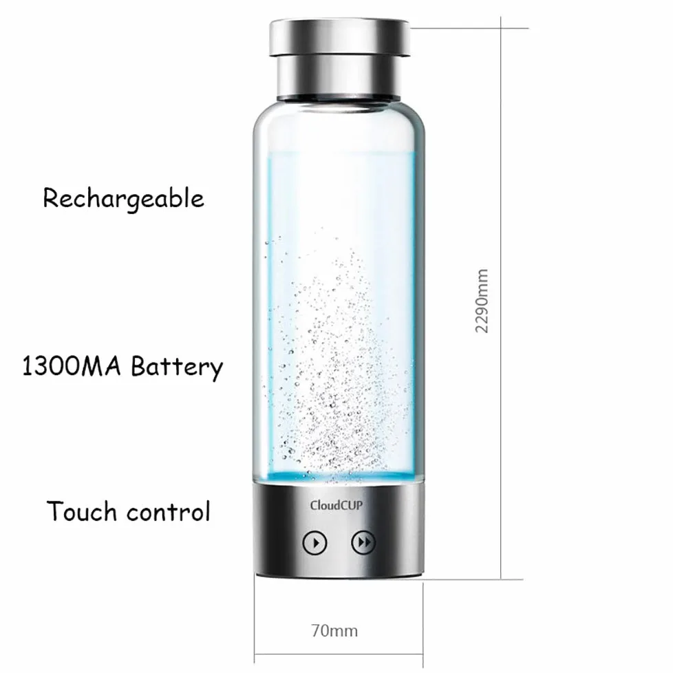 Botella Agua, máquina para fabricar Botellas Agua alcalina con hidrógeno, generador Agua con hidrógeno e ionizador con tecnología SPE y PEM, Membrana importada Que Produce un Contenido hidrógeno ha