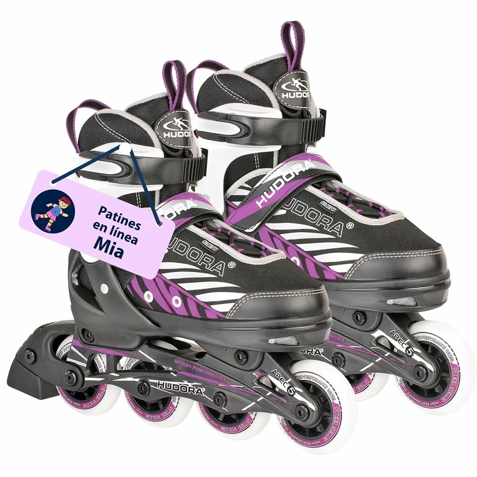 HUDORA Patines MIA/Leon Ajustables 4 Tallas Niños Adolescentes Adultos