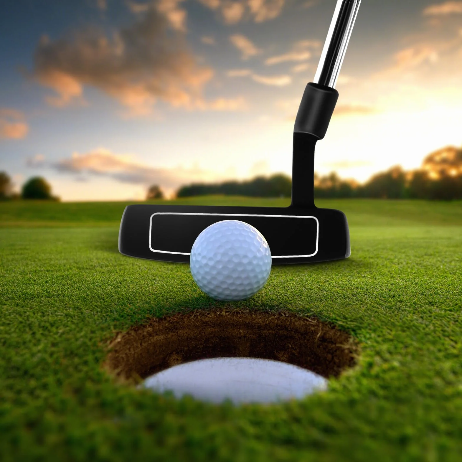 COSTWAY Putter Golf Mazo 89 CM Líneas de Alineación Palo Diestros